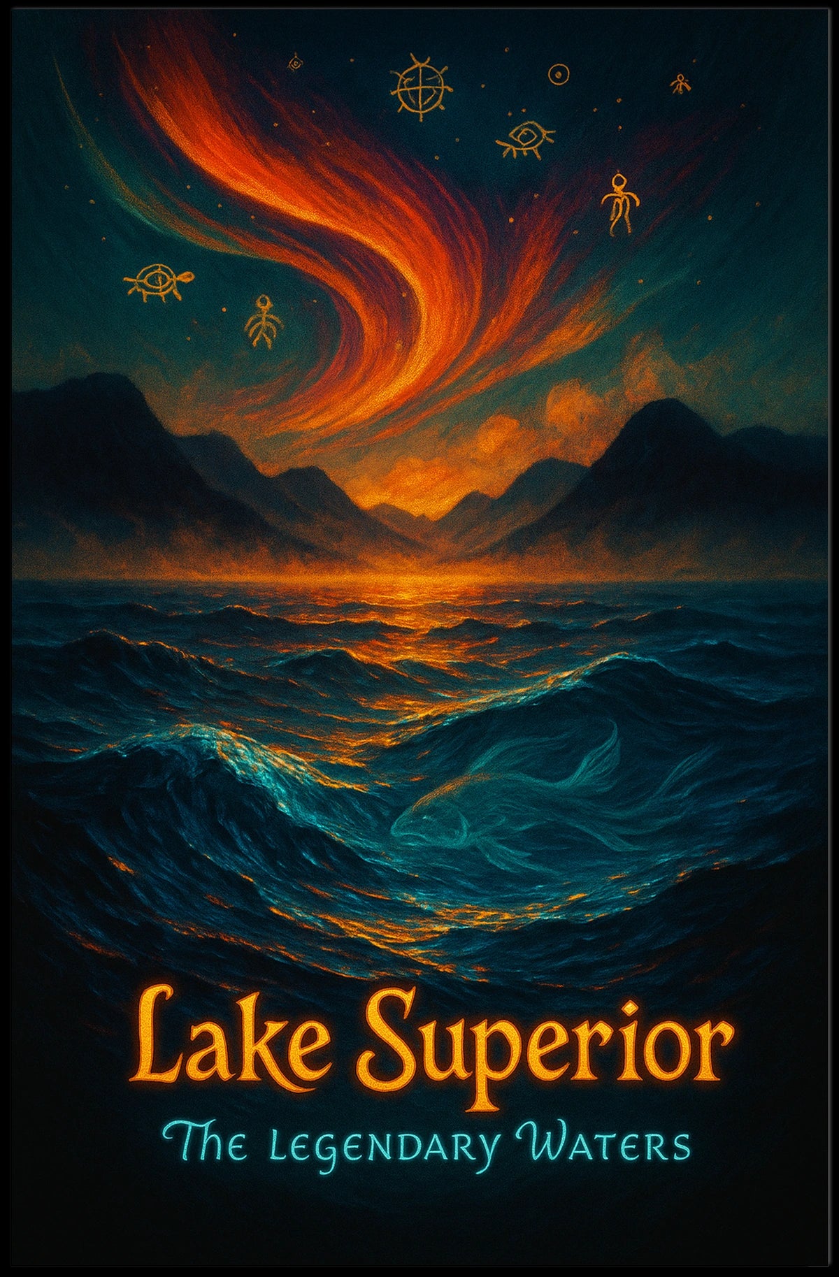 Lake Superior The Legendary Waters Poster