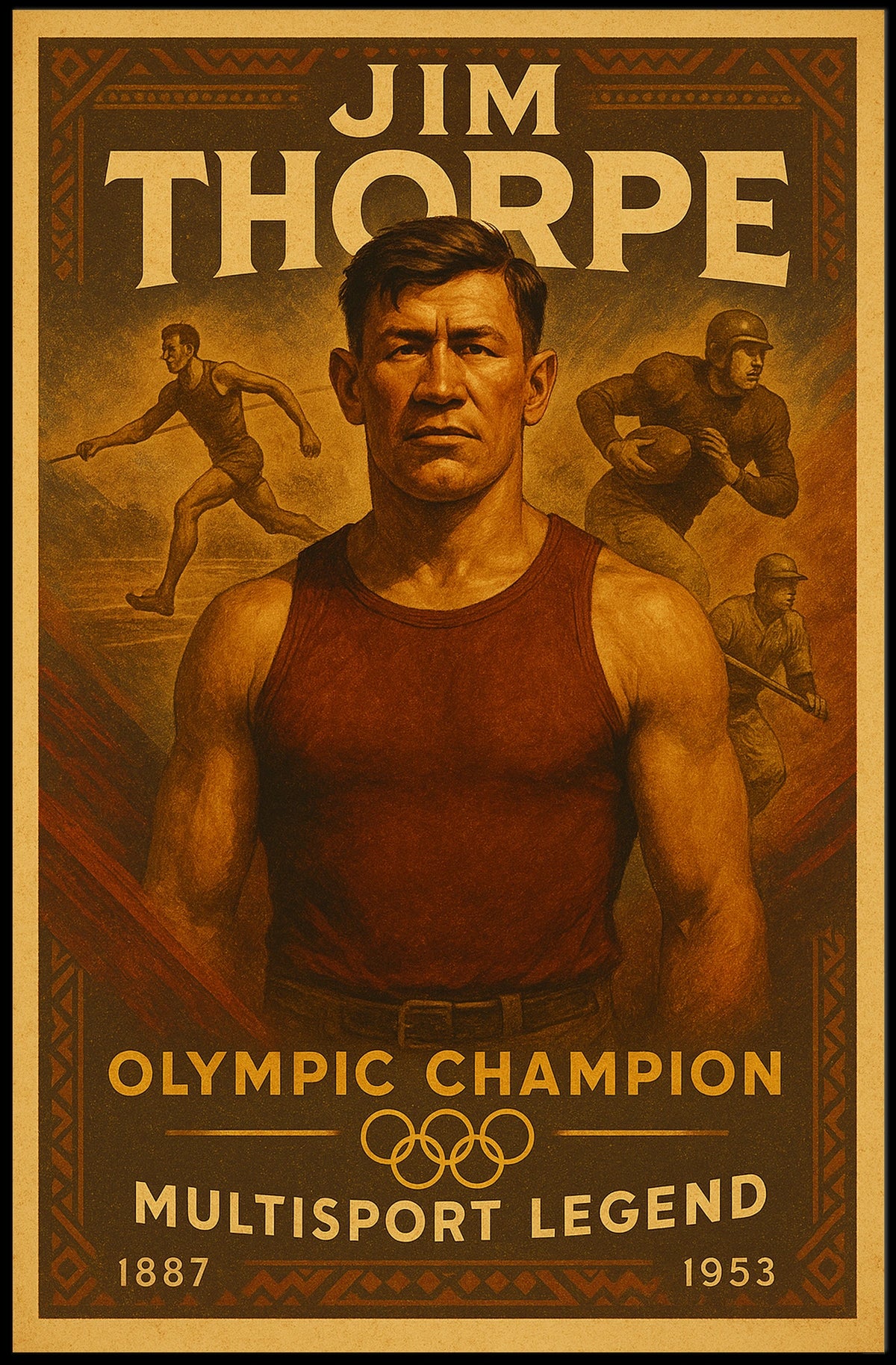 Celebrating a Multisport Legend Poster