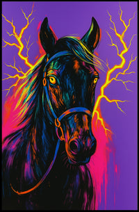 Electrifying Equine Poster