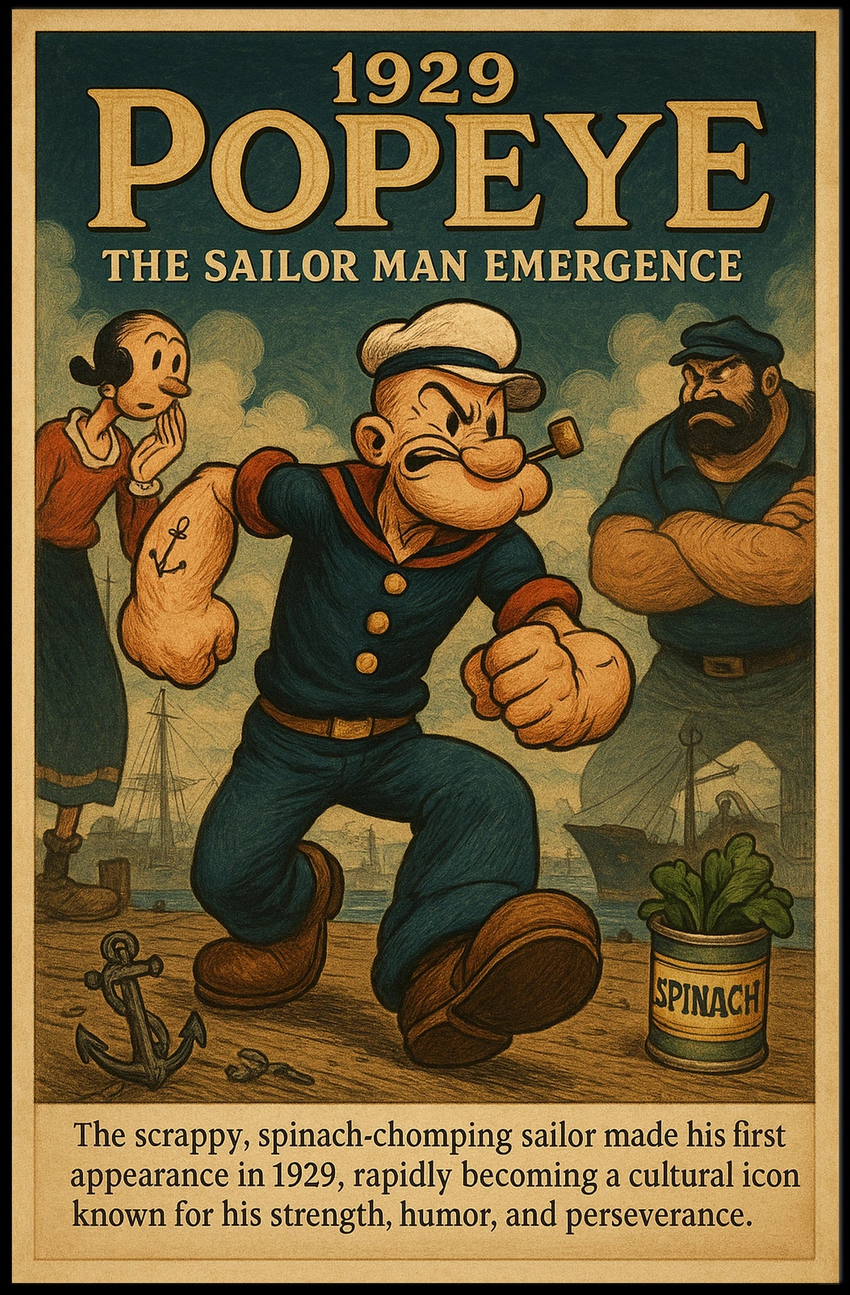 Popeye 1929 Art Poster POP-91