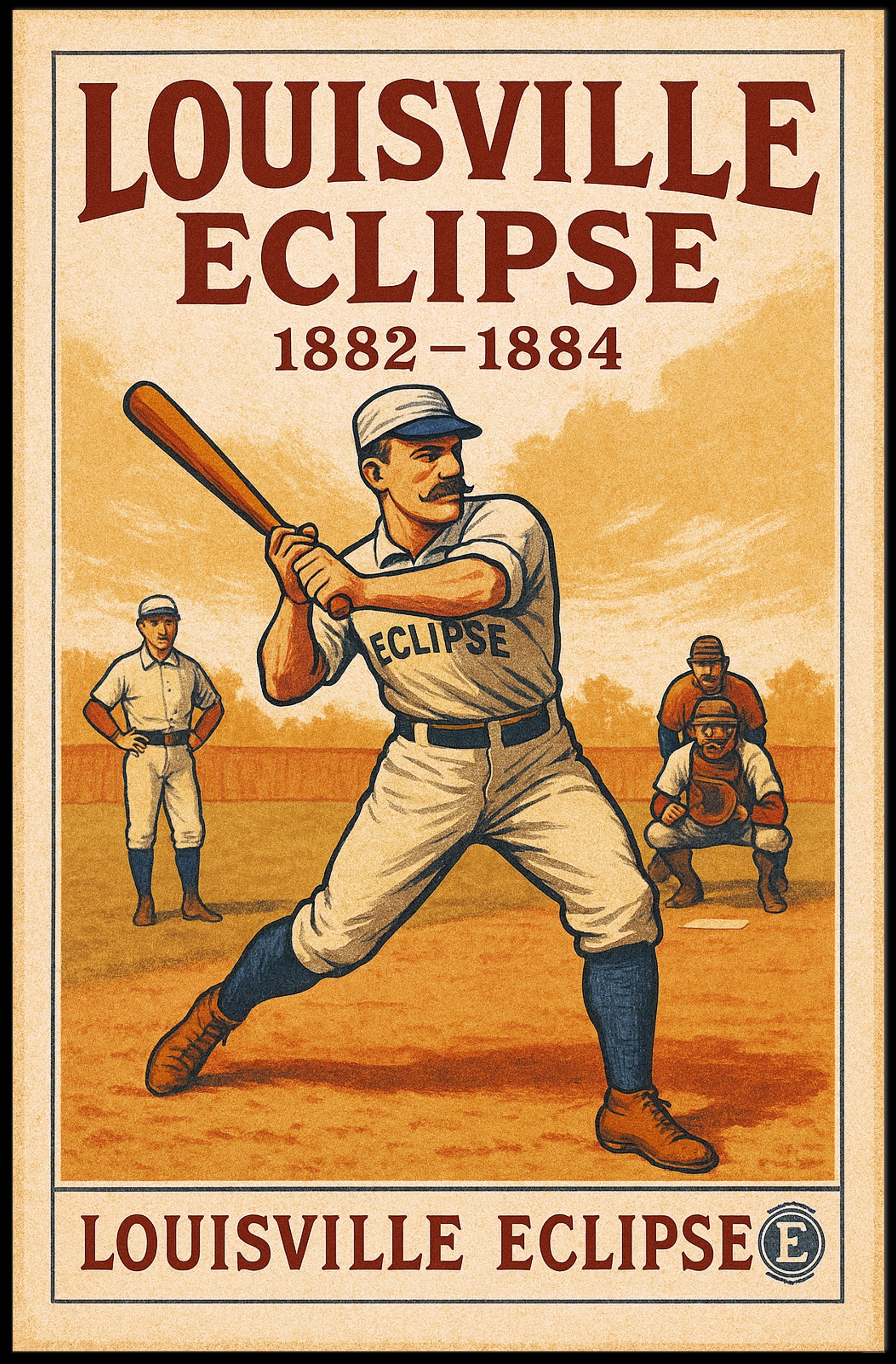 Louisville Eclipse Baseball Poster PosterGoat