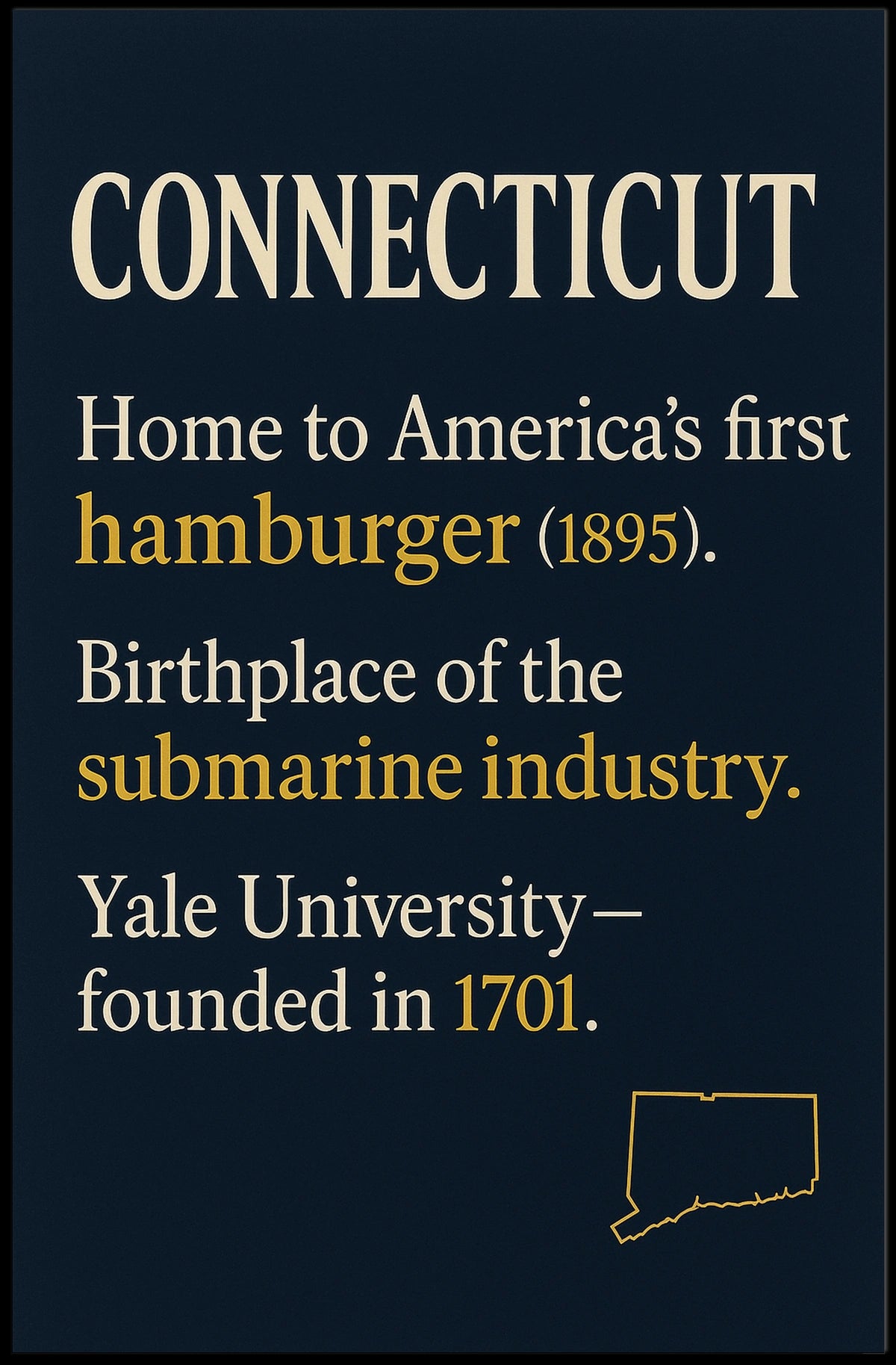 Discover Connecticut Poster