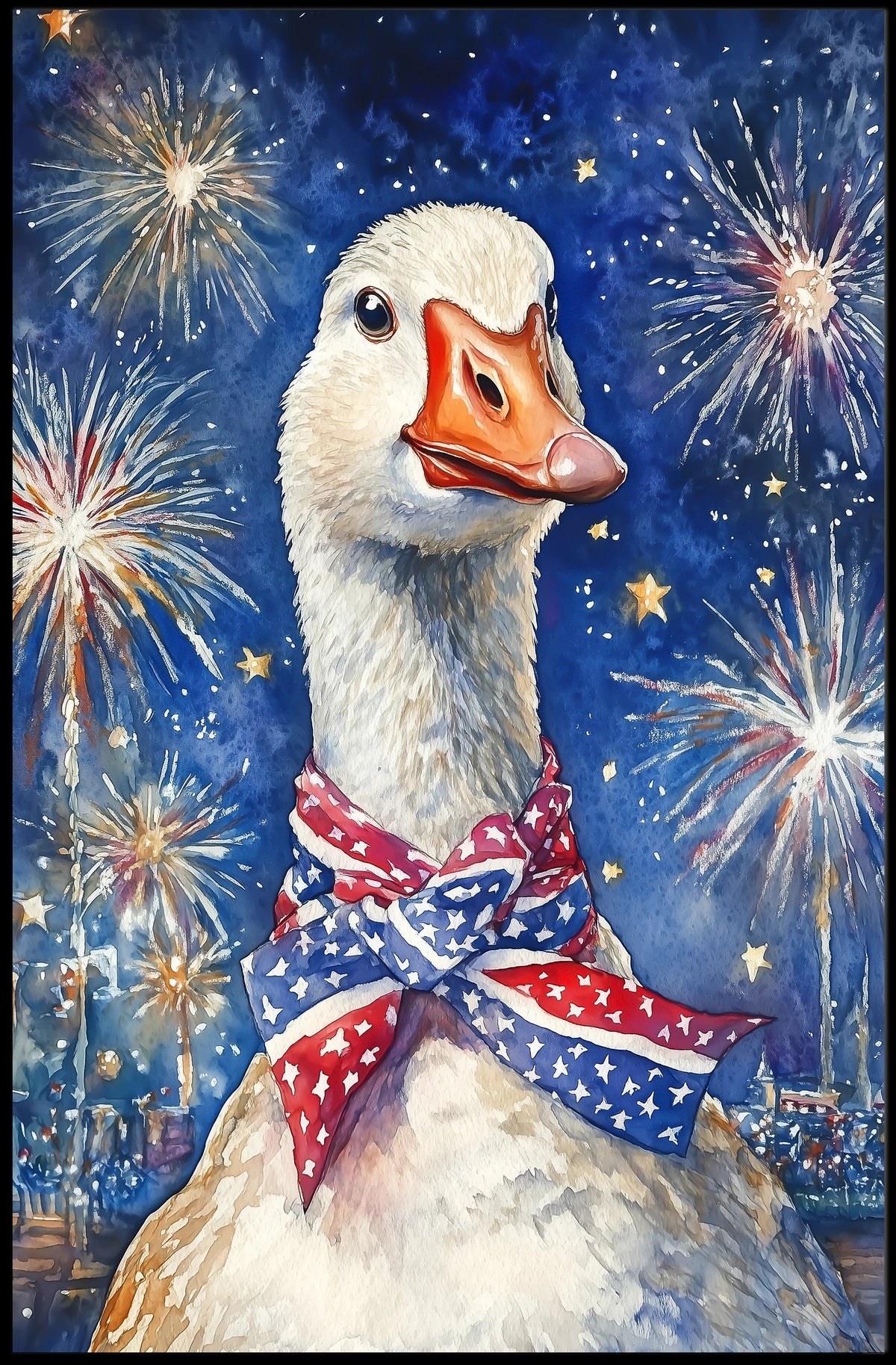 patriotic goose Poster
