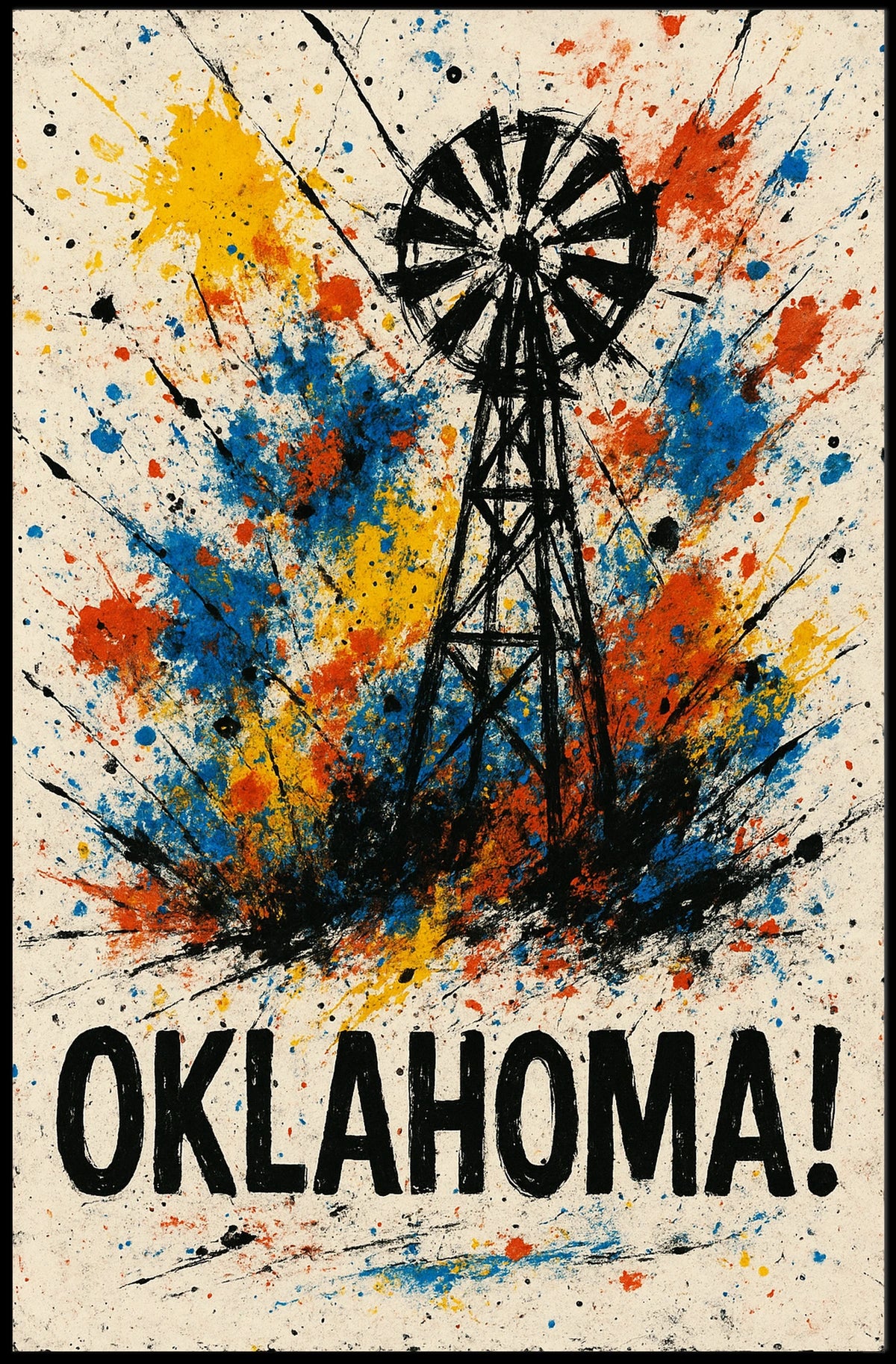 Oklahoma A Splash Of Color Poster
