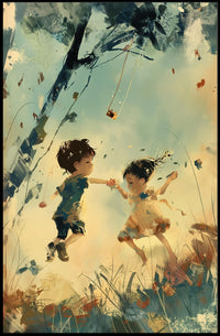 Vintage Art Deco Travel Destination Poster