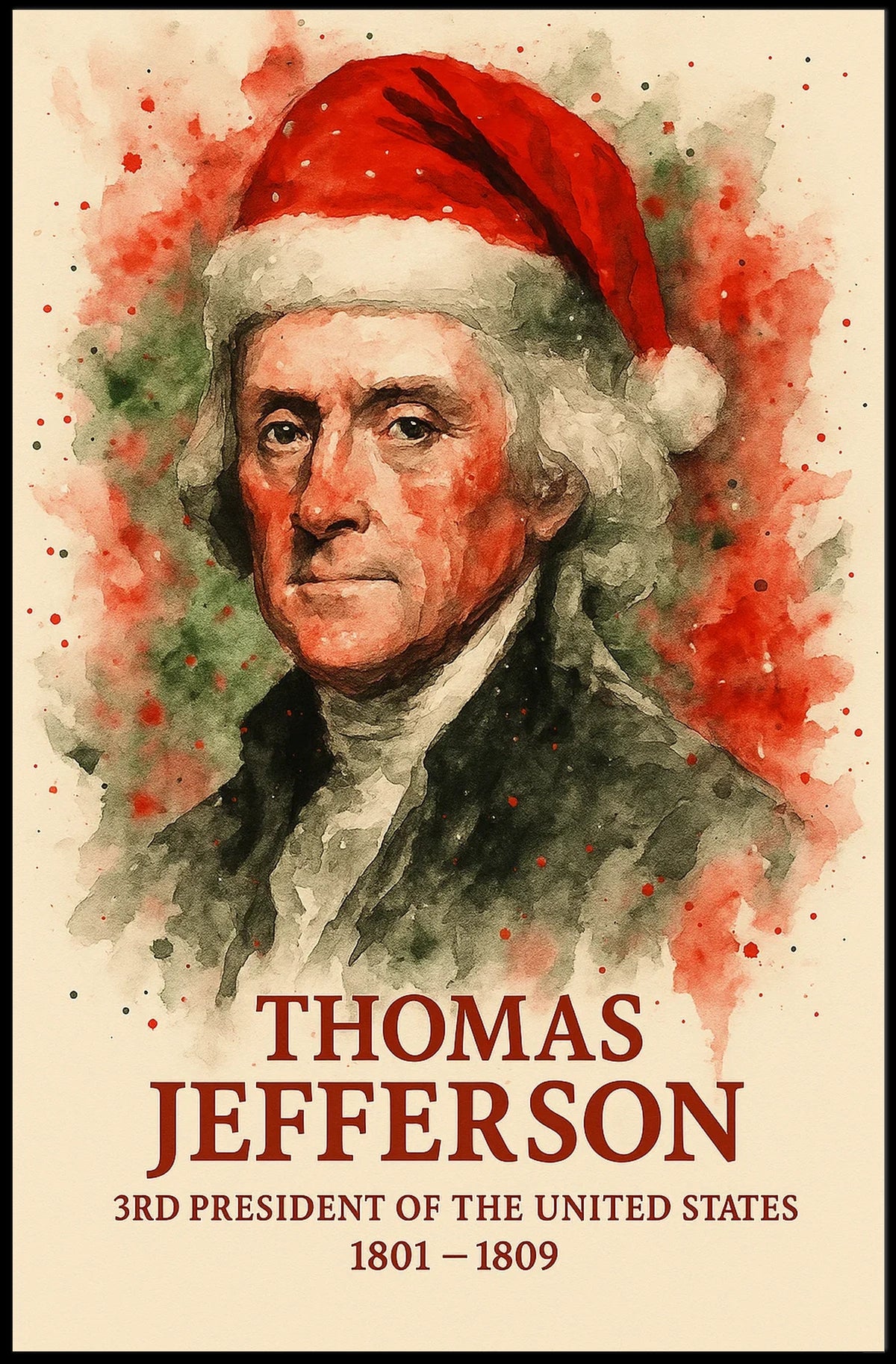 Thomas Jefferson Stylized Historical Presidential Poster