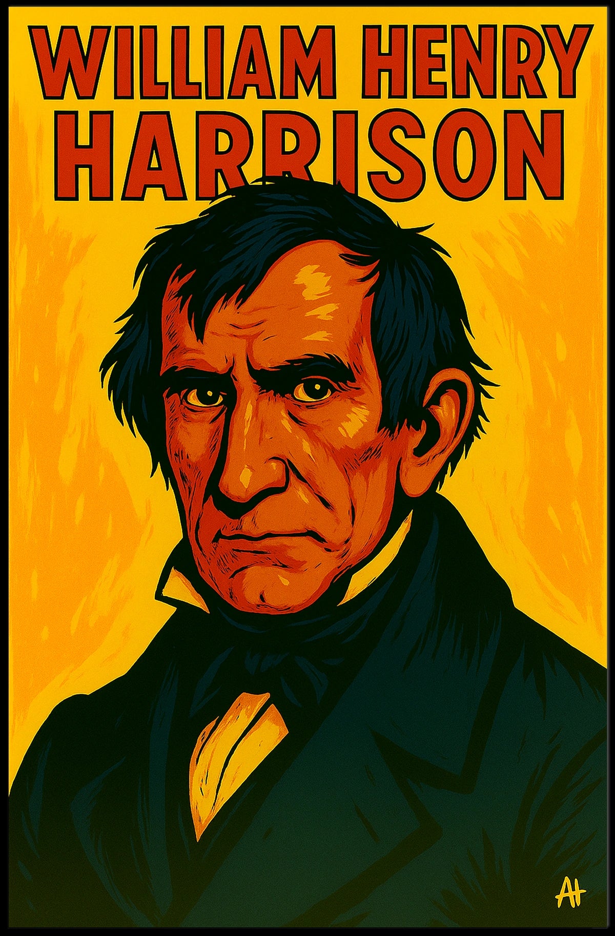 William Henry Harrison Scenic Wanderlust Poster