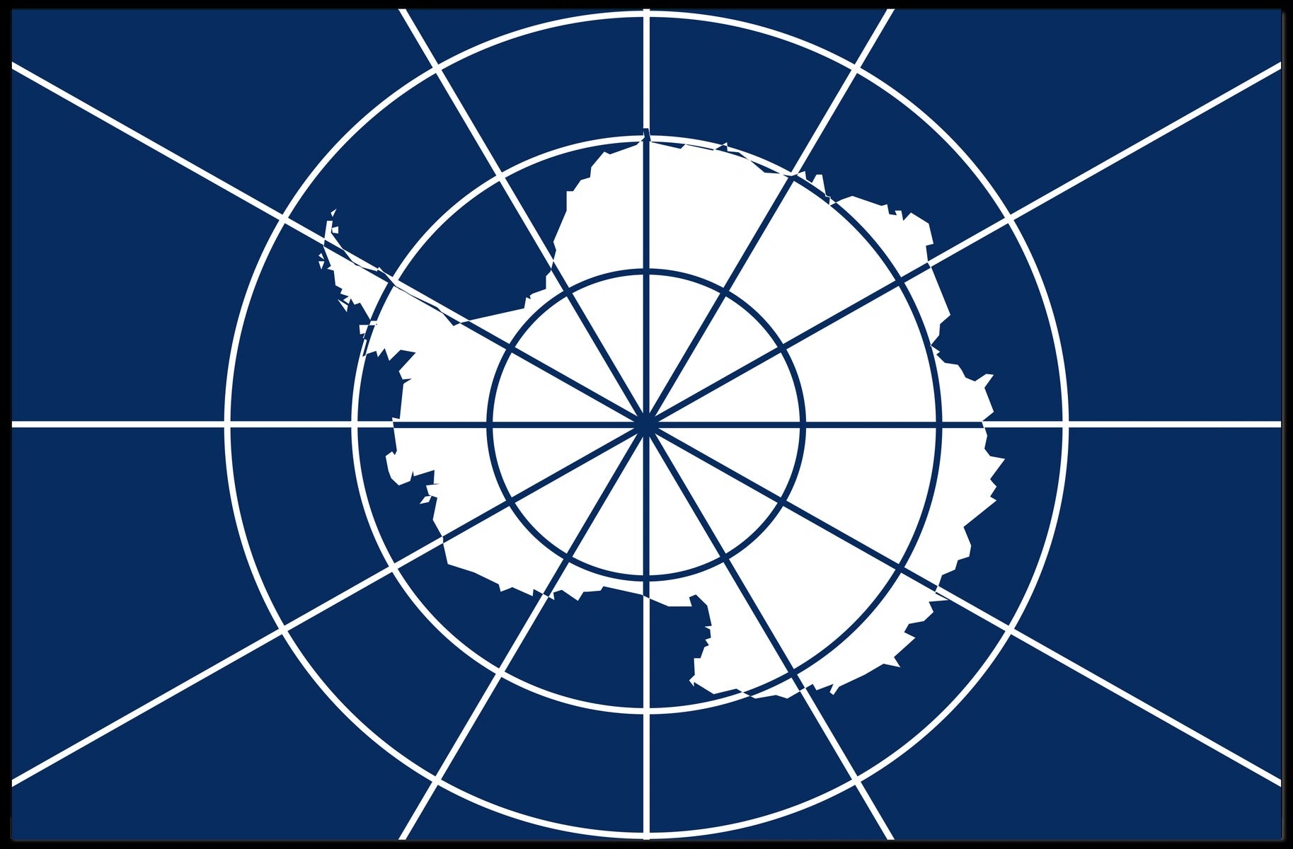 Antarctica Flag Poster