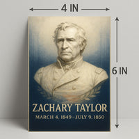 Zachary Taylor Presidential Term Poster PosterGoat