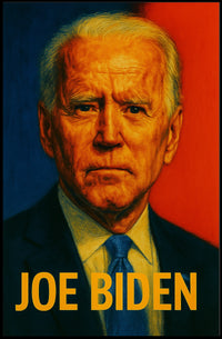 Joe Biden Patriotic Portrait Gift Decor Poster