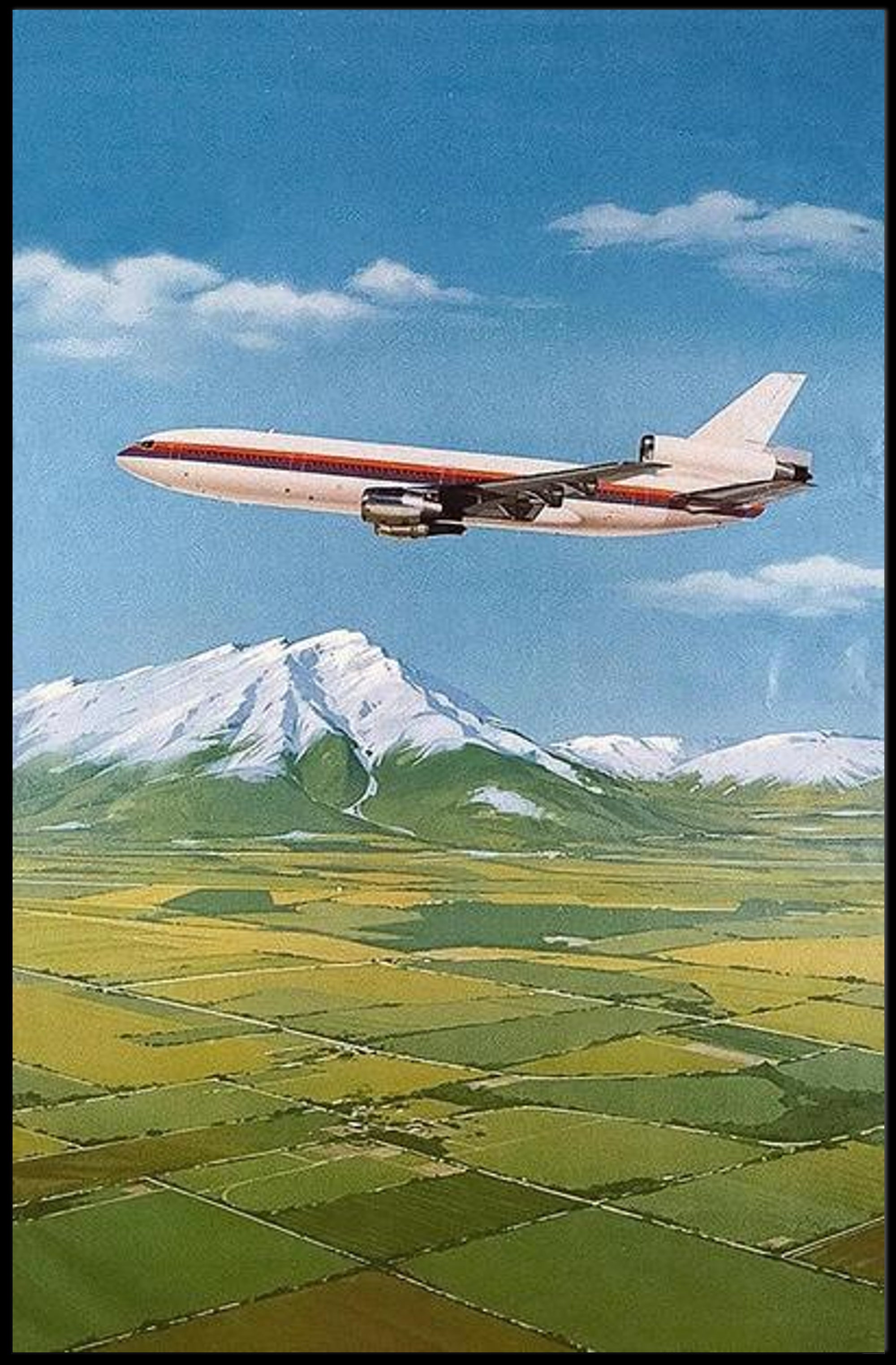 Soaring Over Scenic Landscapes Poster PosterGoat