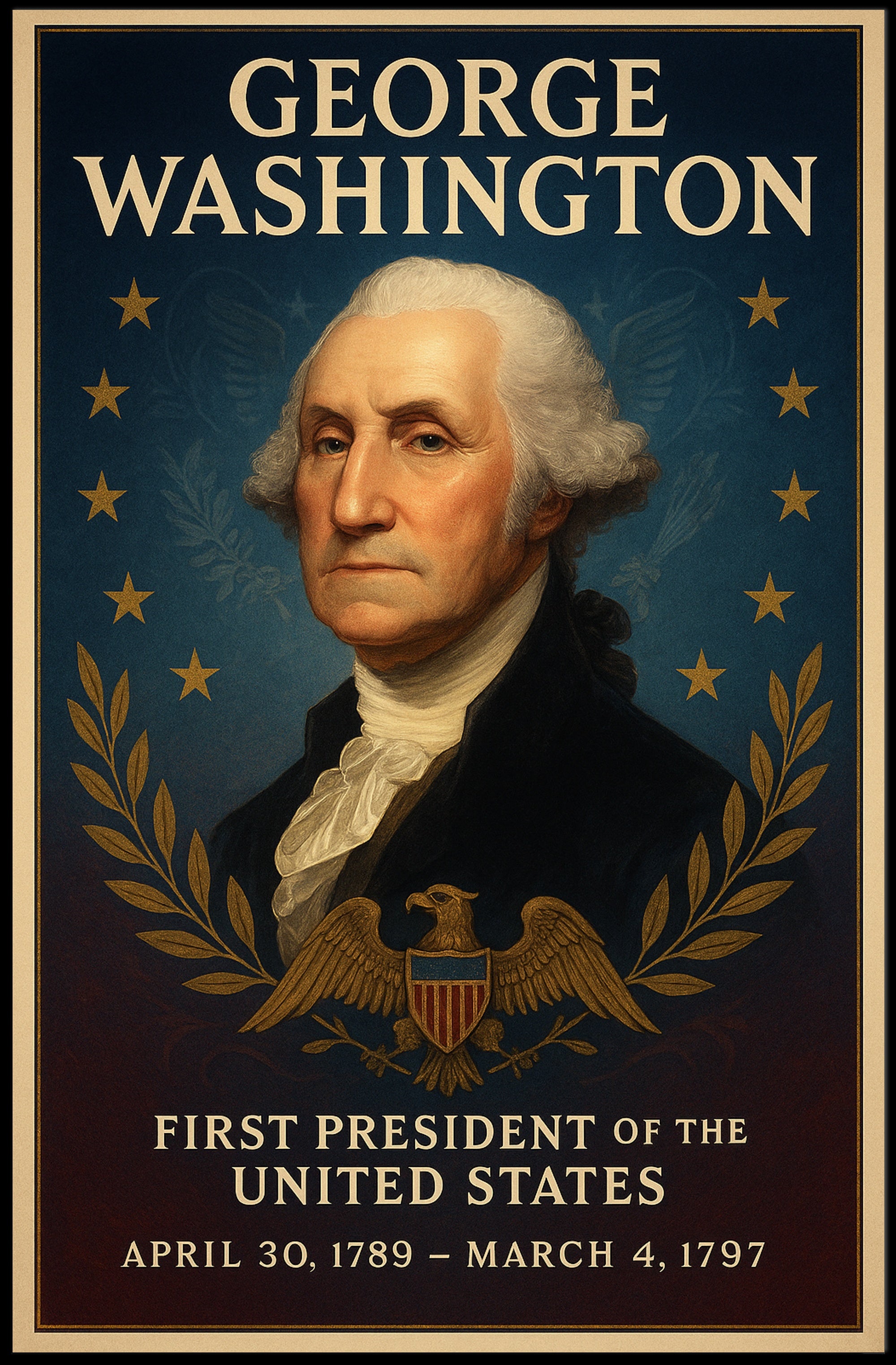 George Washington 1st President Poster PosterGoat