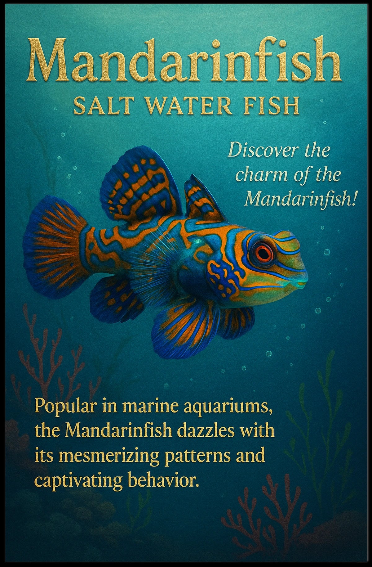 Discover the Mandarinfish Poster
