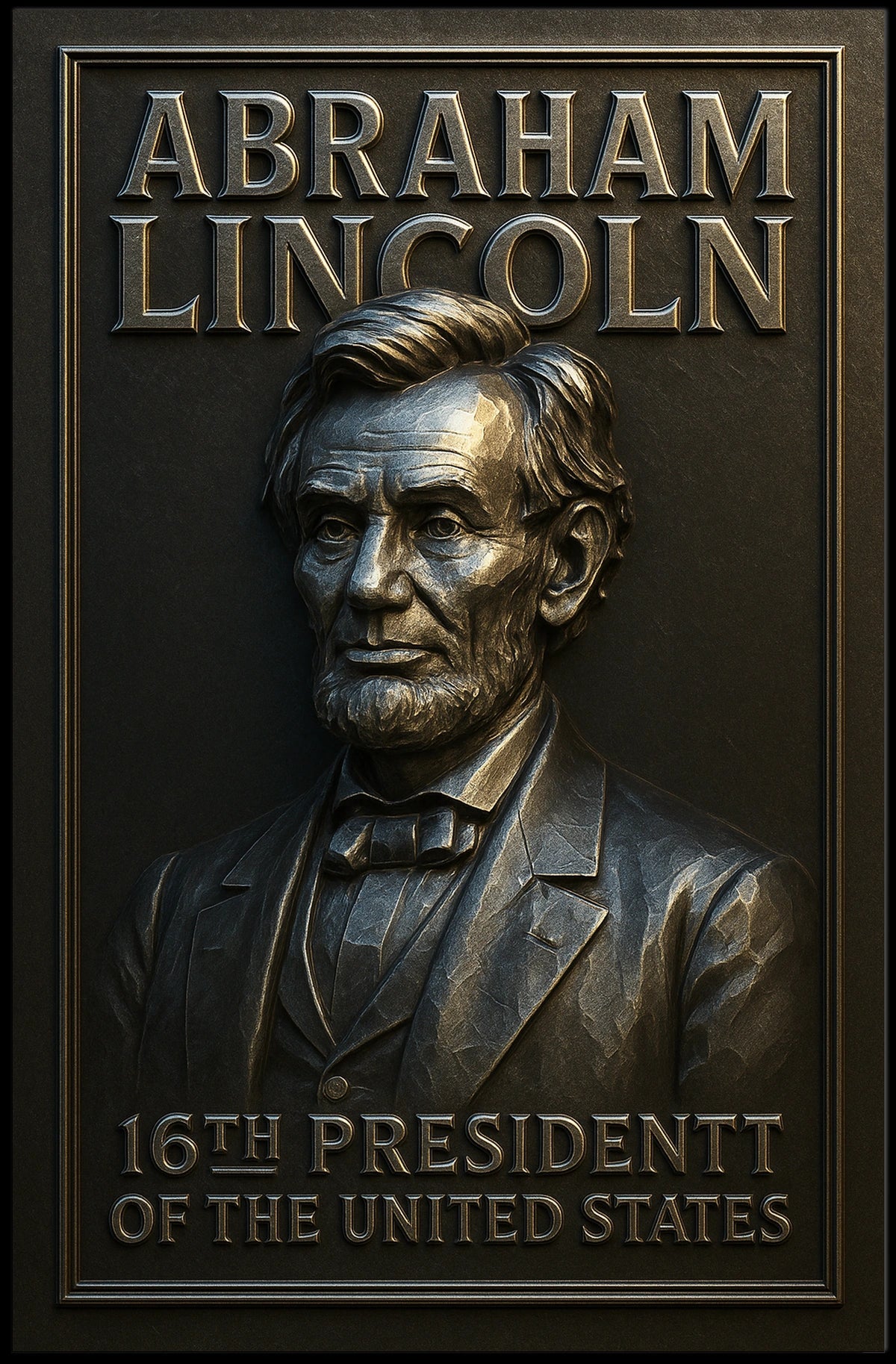 Abraham Lincoln Civil War Photography Heritage Poster