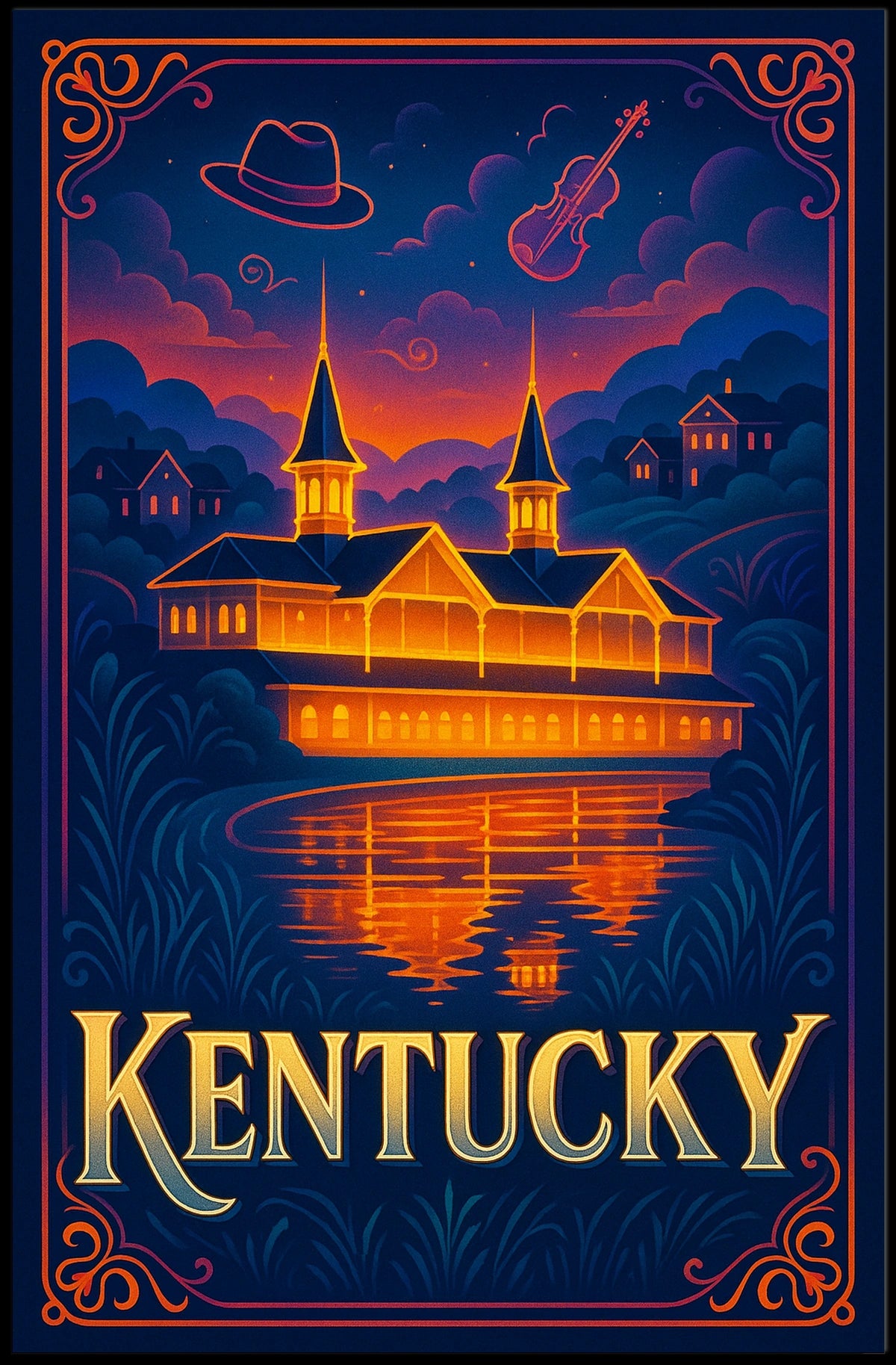 Kentucky A Scenic Tribute Poster
