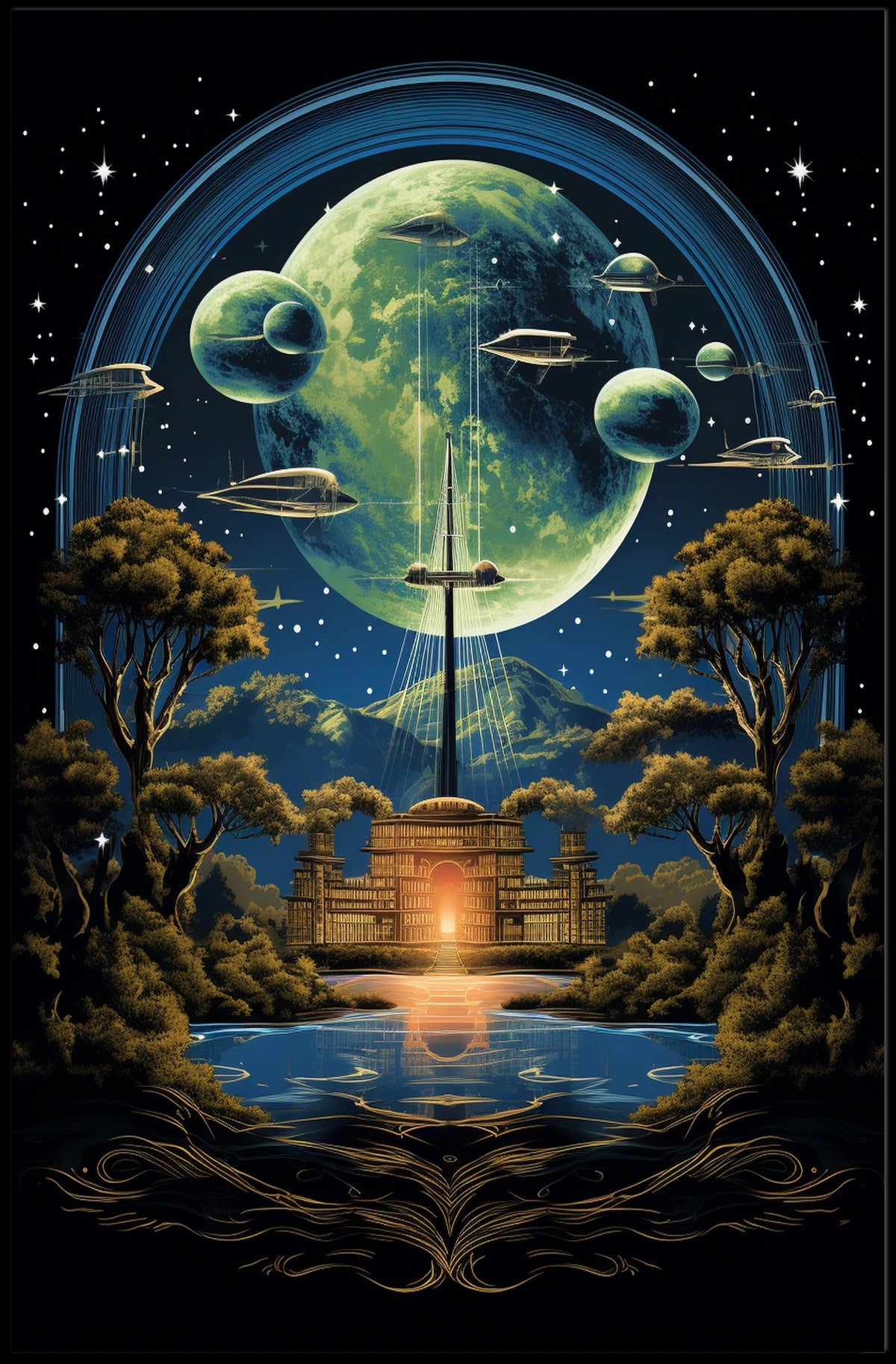 Celestial Gateway Poster