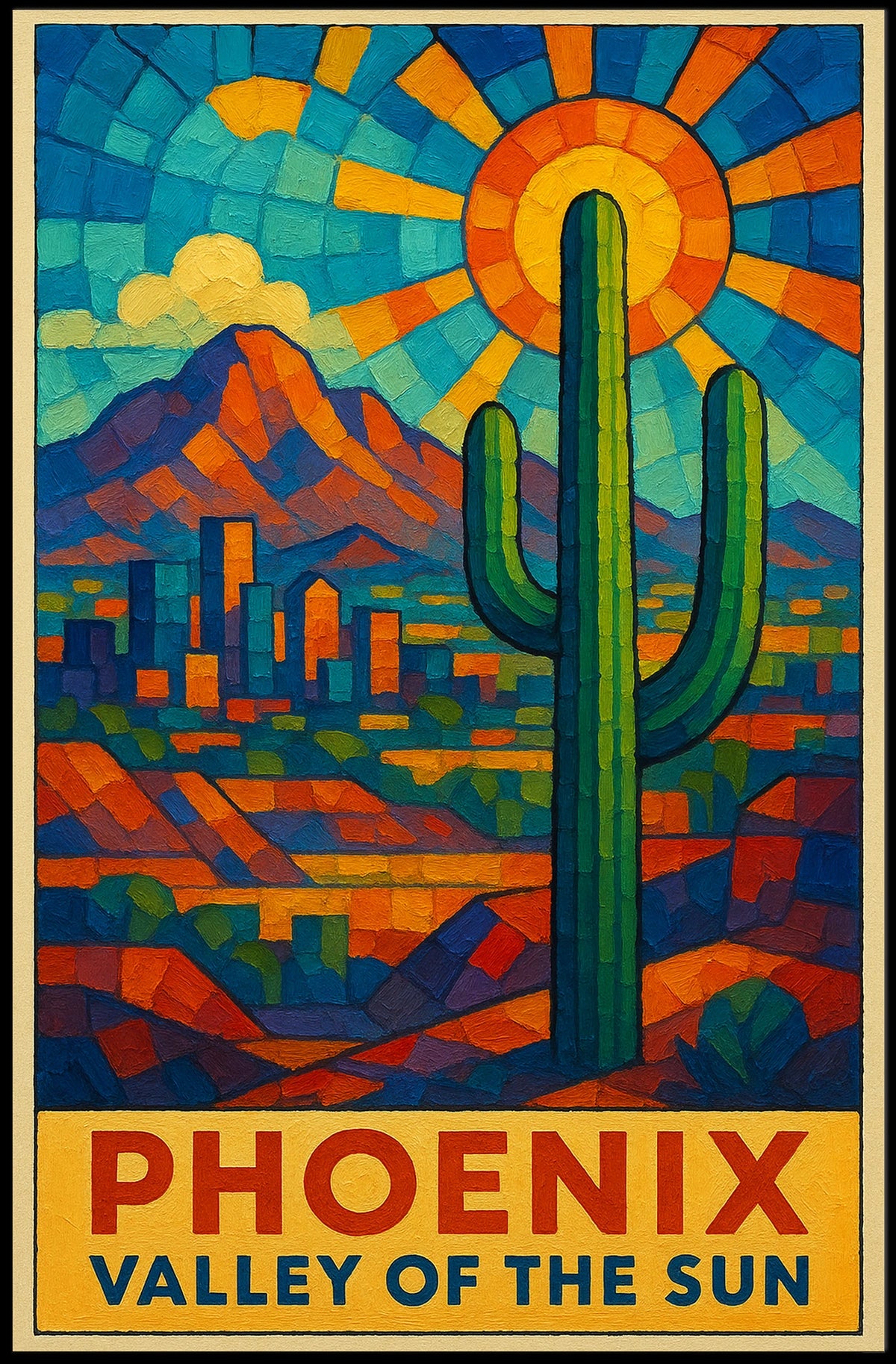 Phoenix Valley Sunscape Decor Lovers Poster