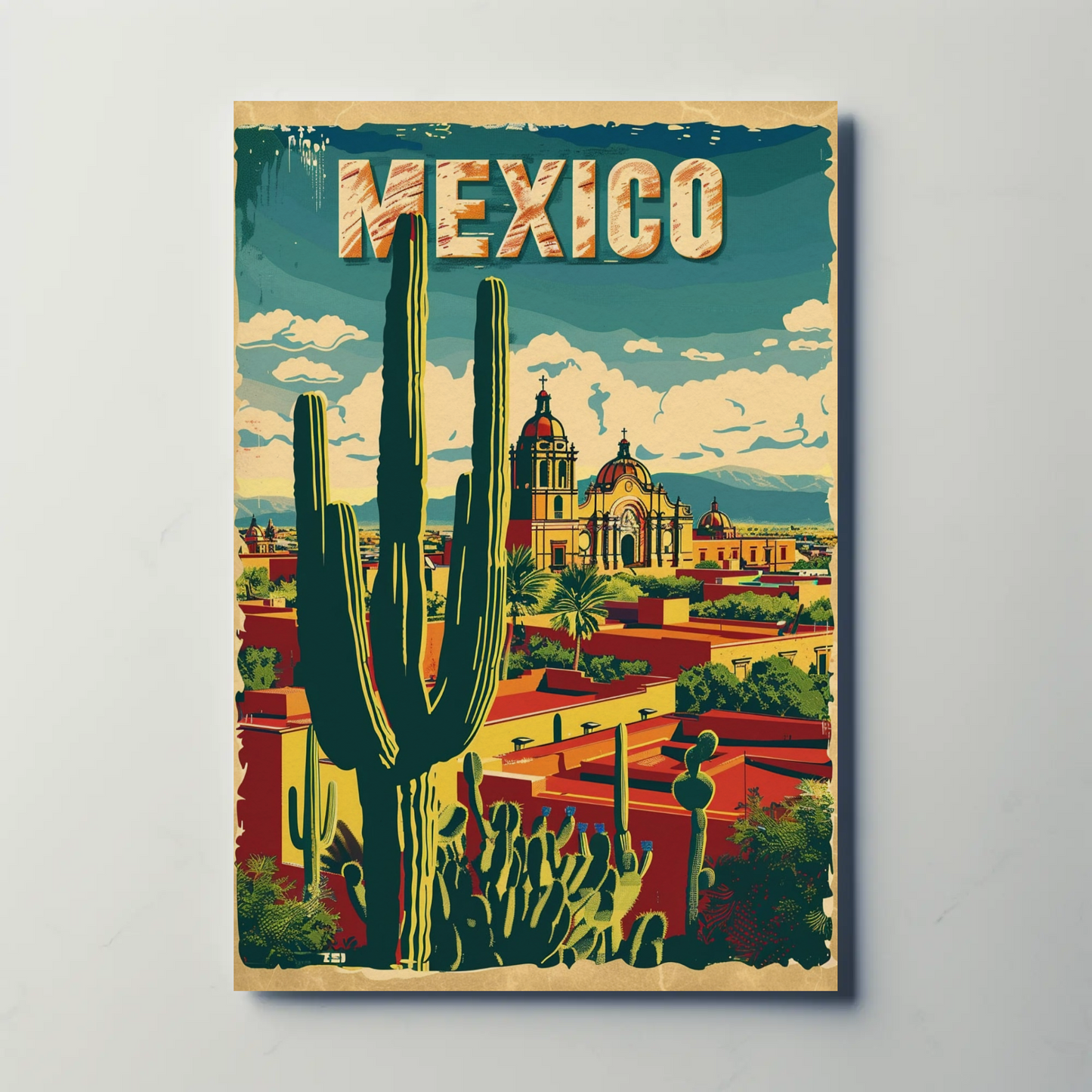 Mexico City Vintage Poster