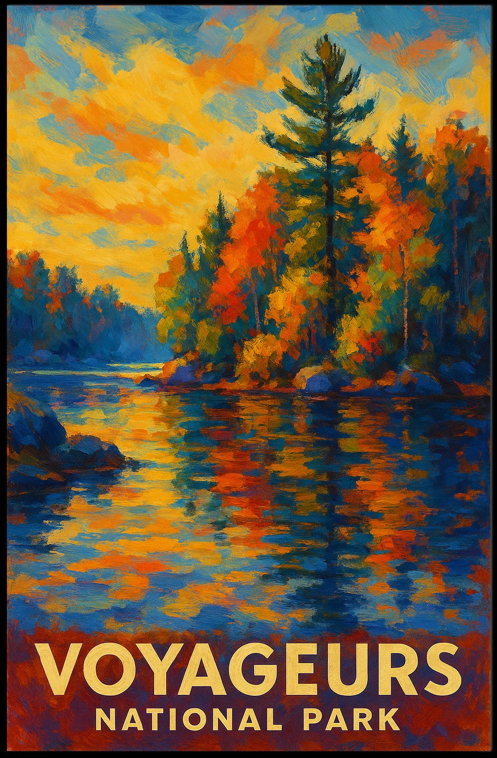 Abstract Voyageurs Poster Minimalist Travel Wall Art Home