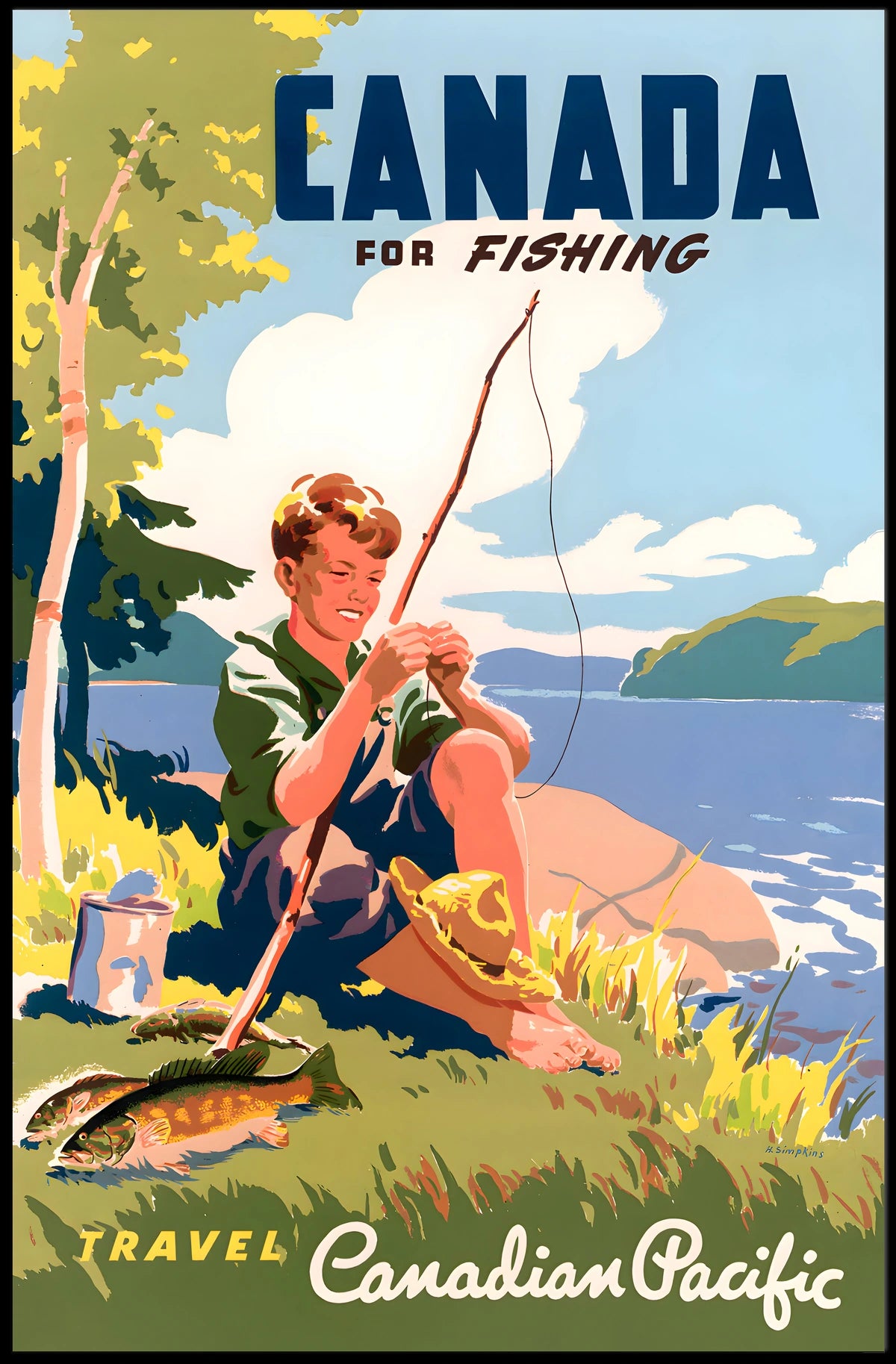 Canada For Fishing Poster