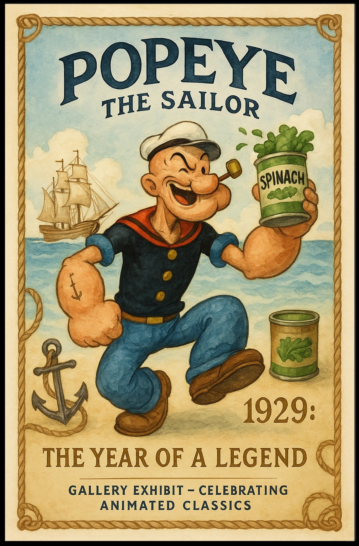 Popeye 1929 Art Poster POP-36
