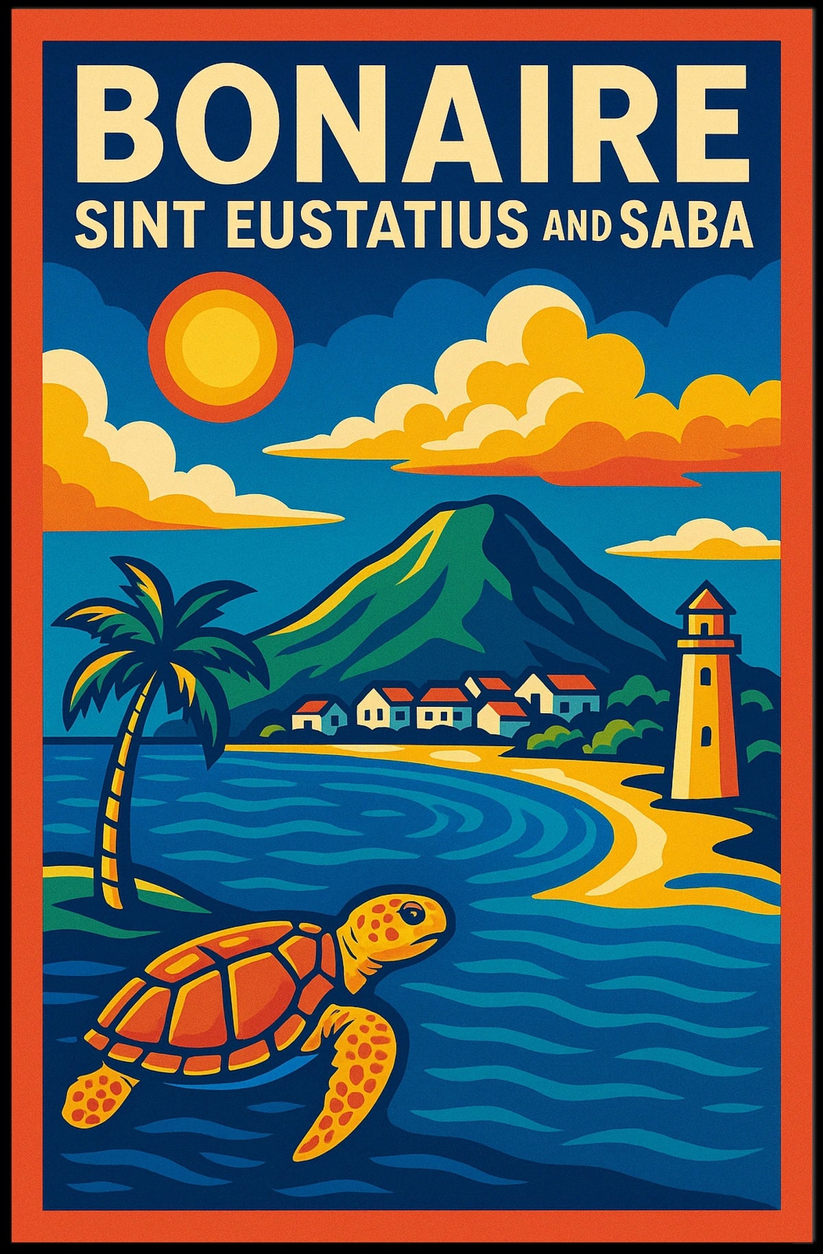 Discover Bonaire, Sint Eustatius, And Poster