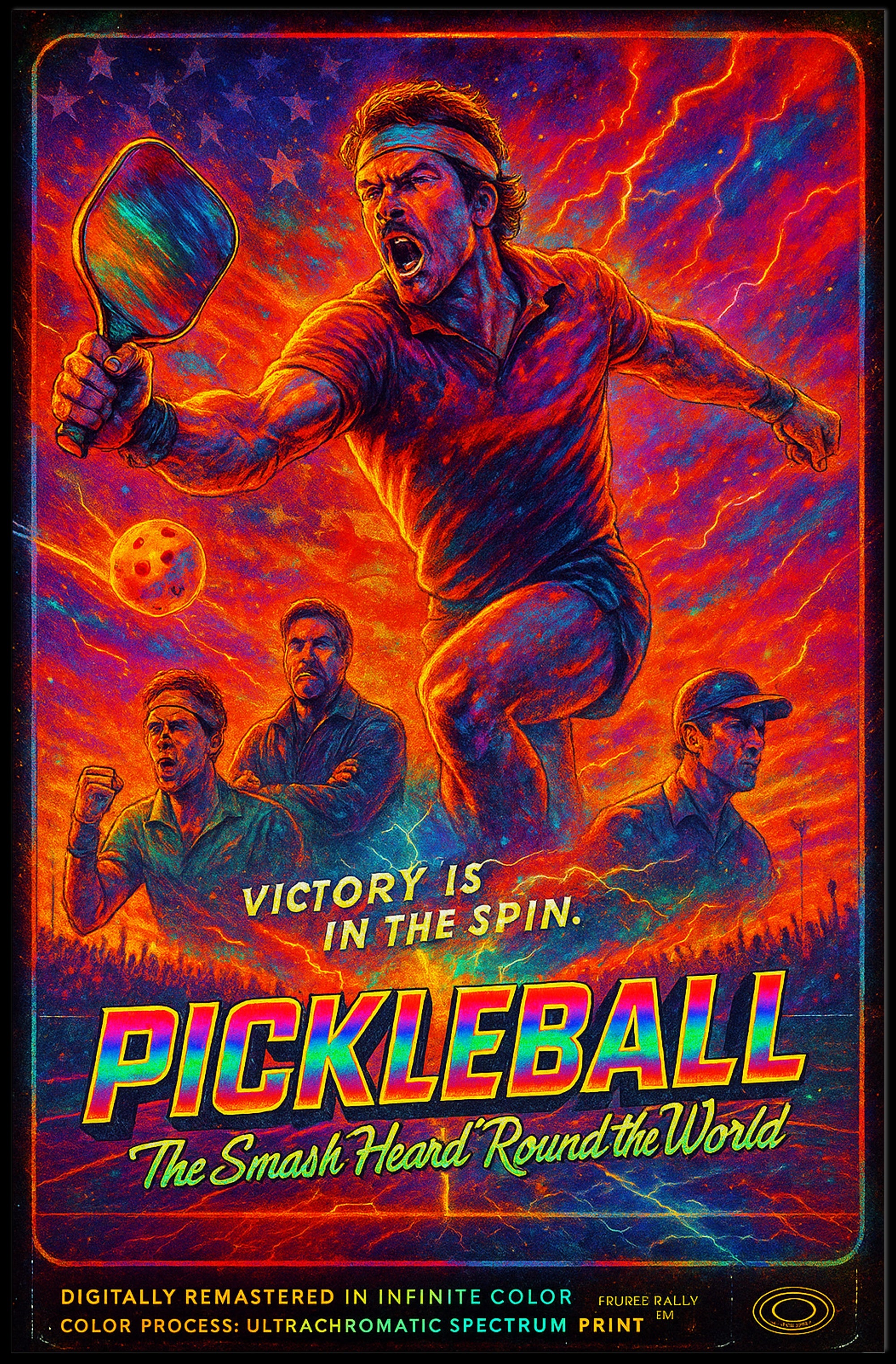 Pickleball – The Smash Heard 'Round the World Poster PosterGoat