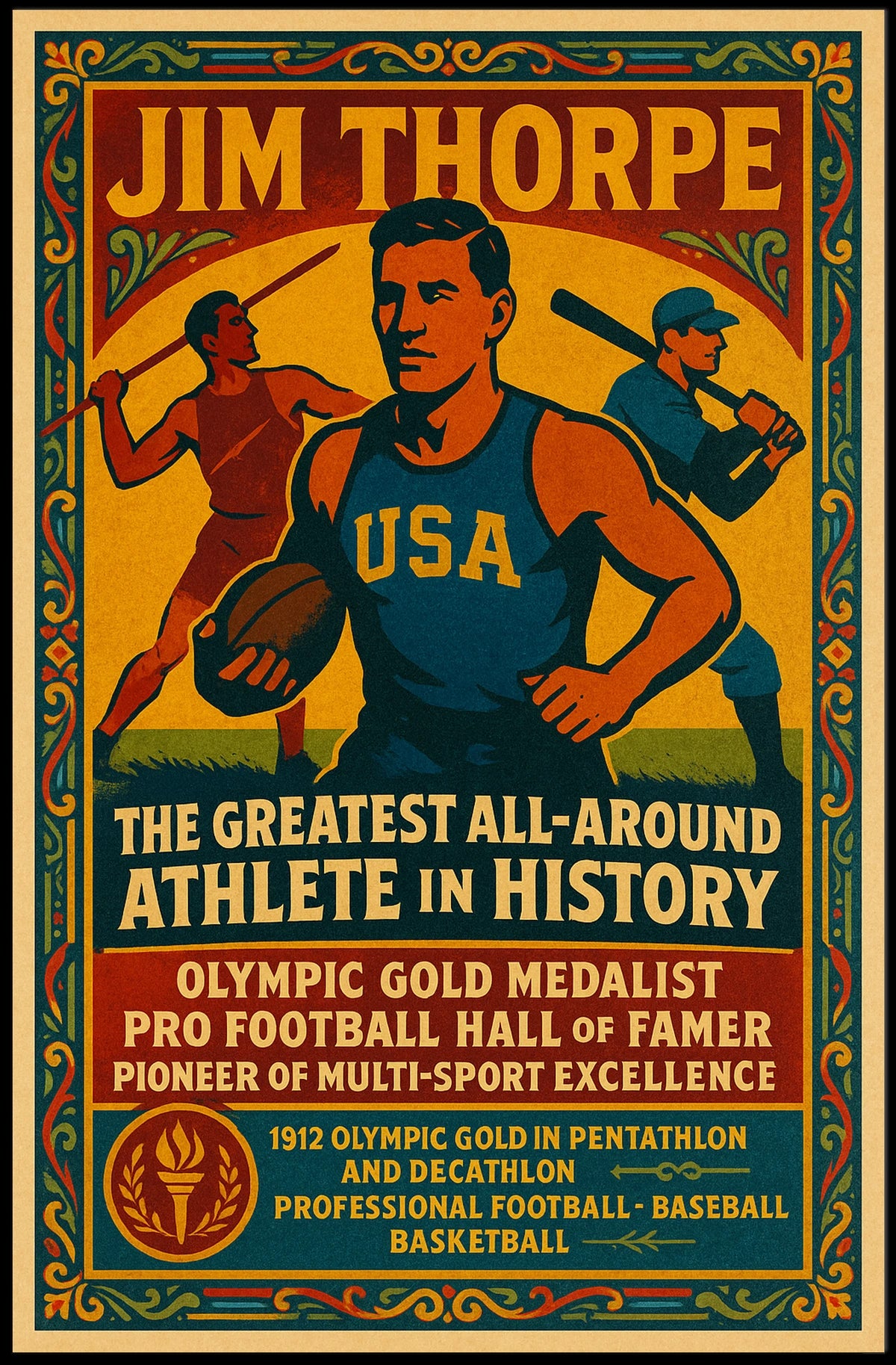 Celebrating a Legendary Athlete Poster