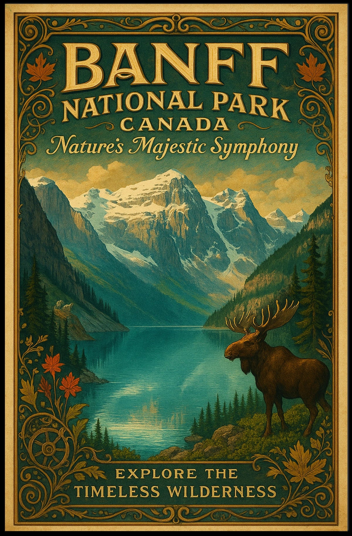 Banff National Park Natures Majestic Symphony Poster