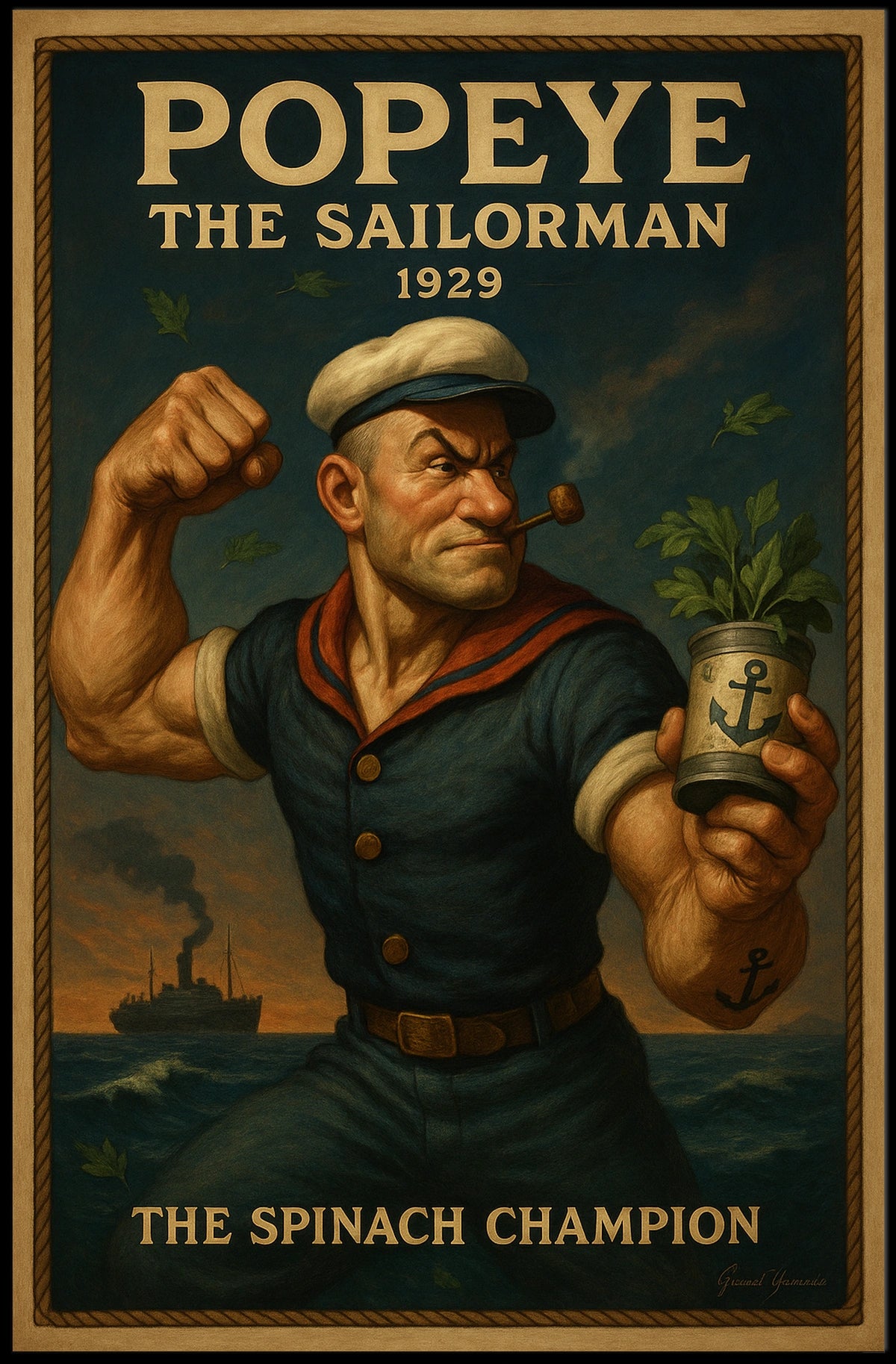 Popeye 1929 Art Poster POP-210