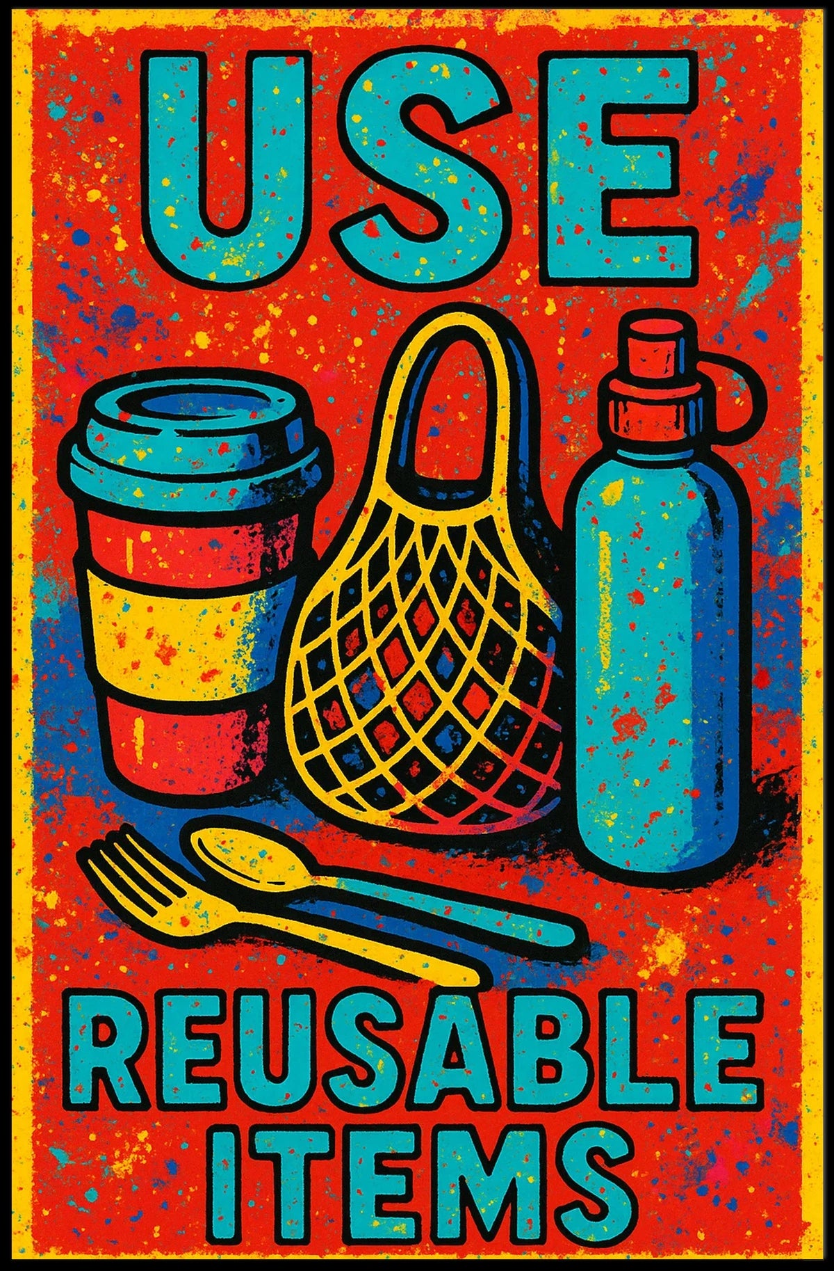 Use Reusable Items Poster