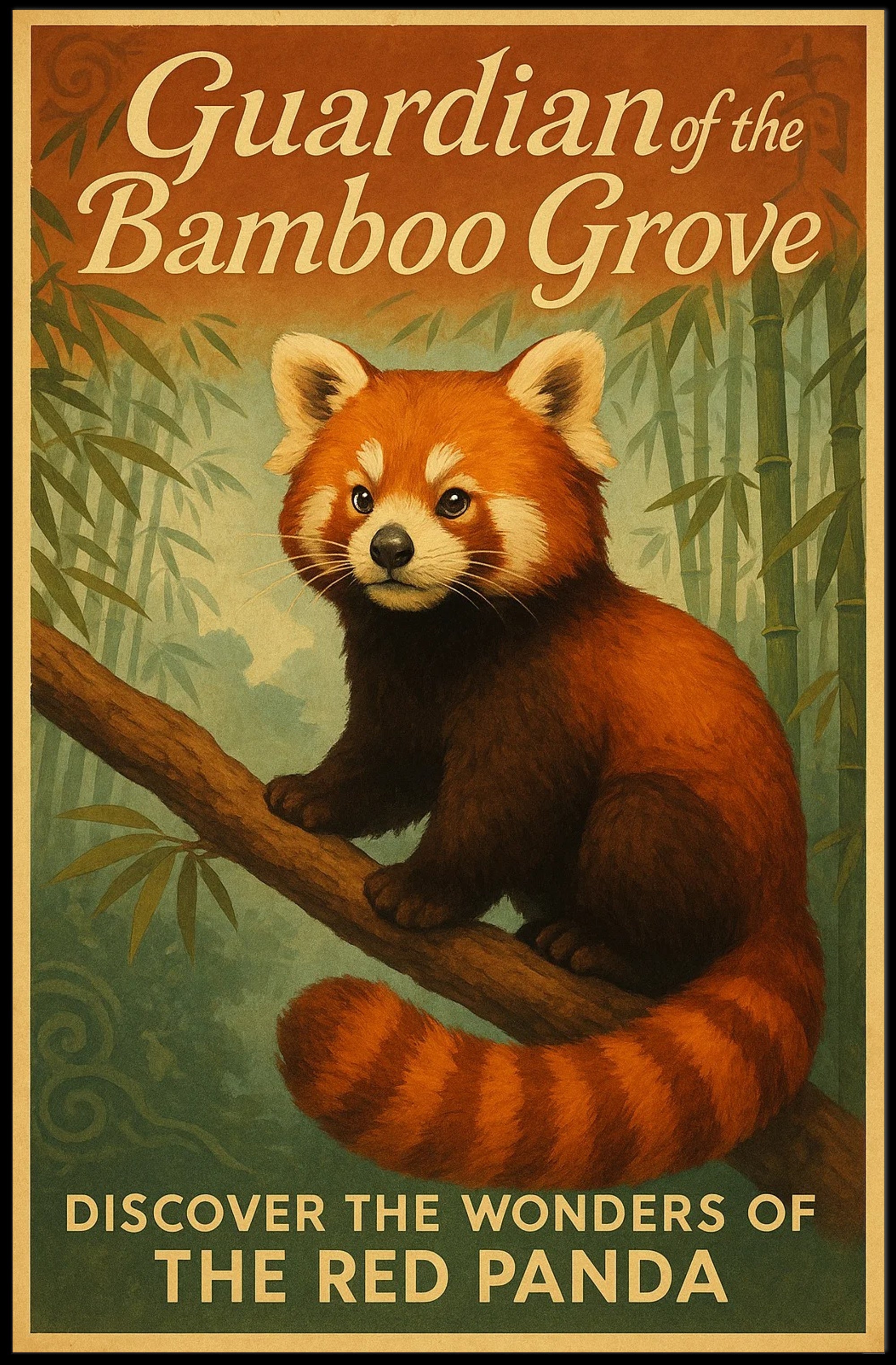 Guardian of the Bamboo Grove Poster PosterGoat