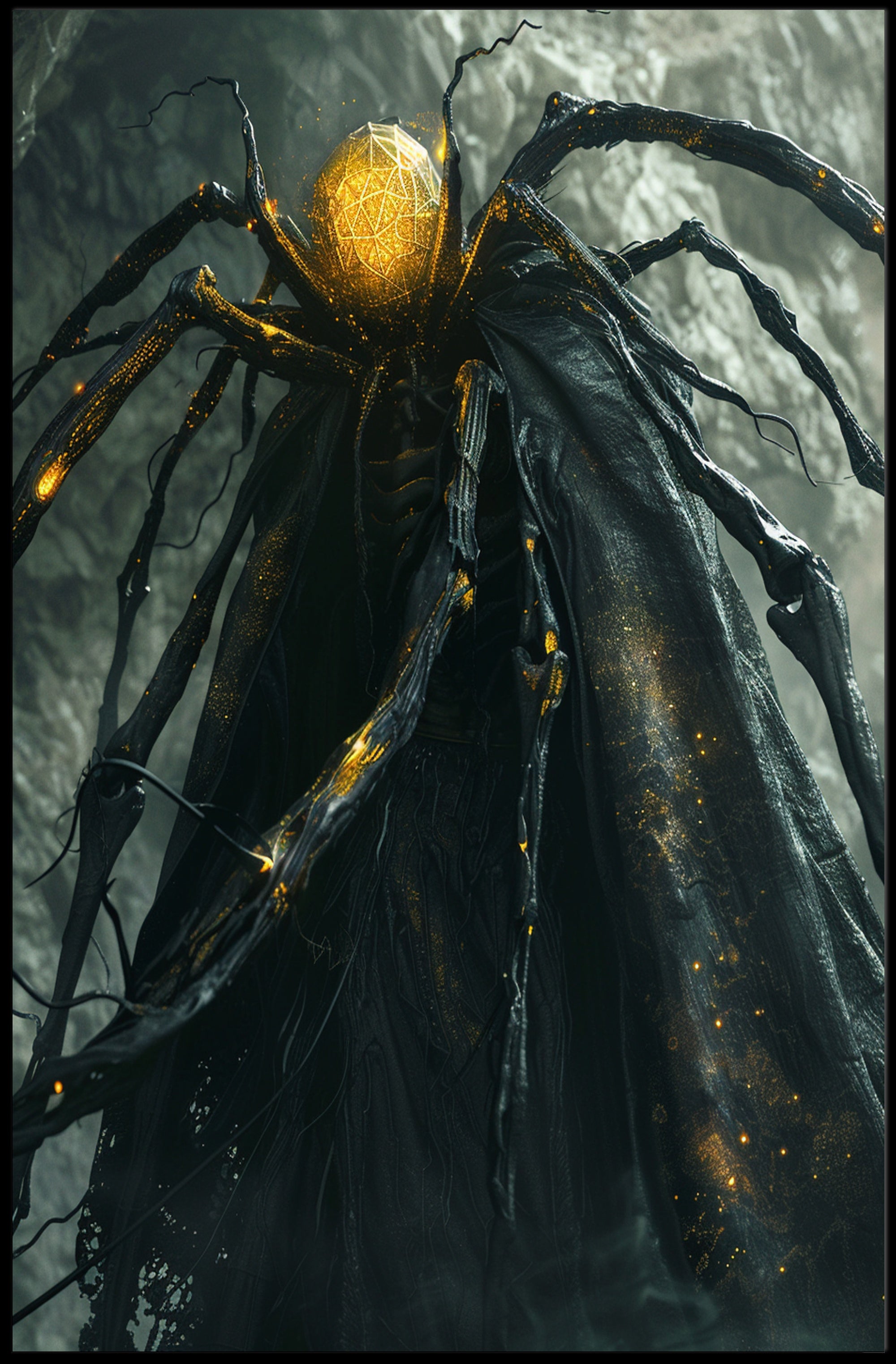 Mystical Cloaked Entity in a Fantasy or Mythology Poster PosterGoat