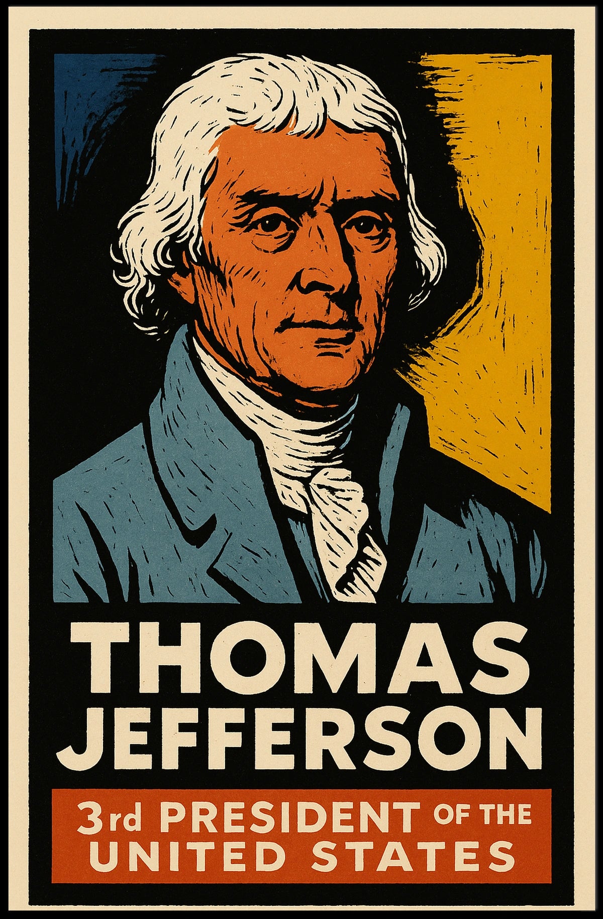 Thomas Jefferson 3rd President Poster
