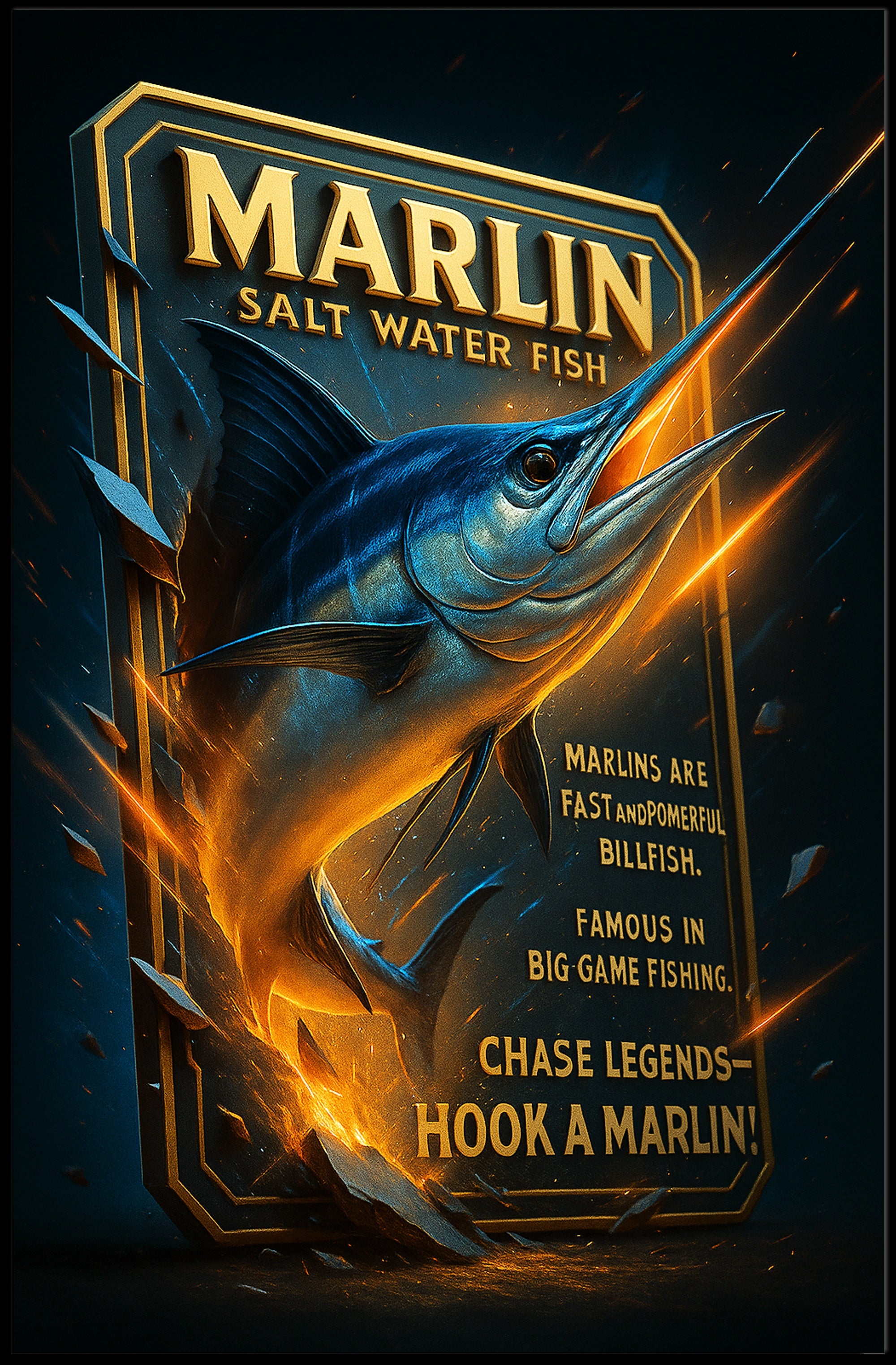 Marlin Chase Legends Poster PosterGoat