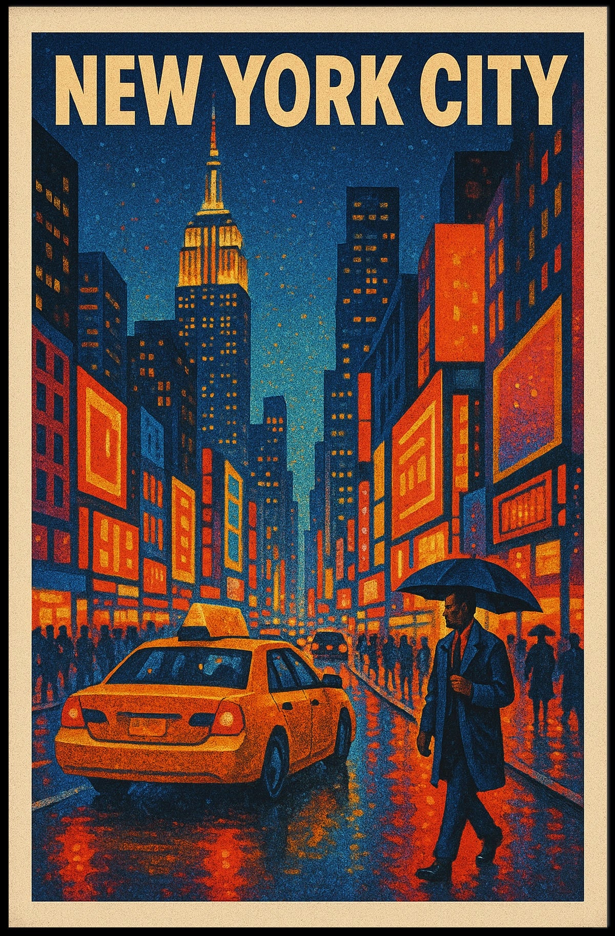 New York City Nightlife Poster