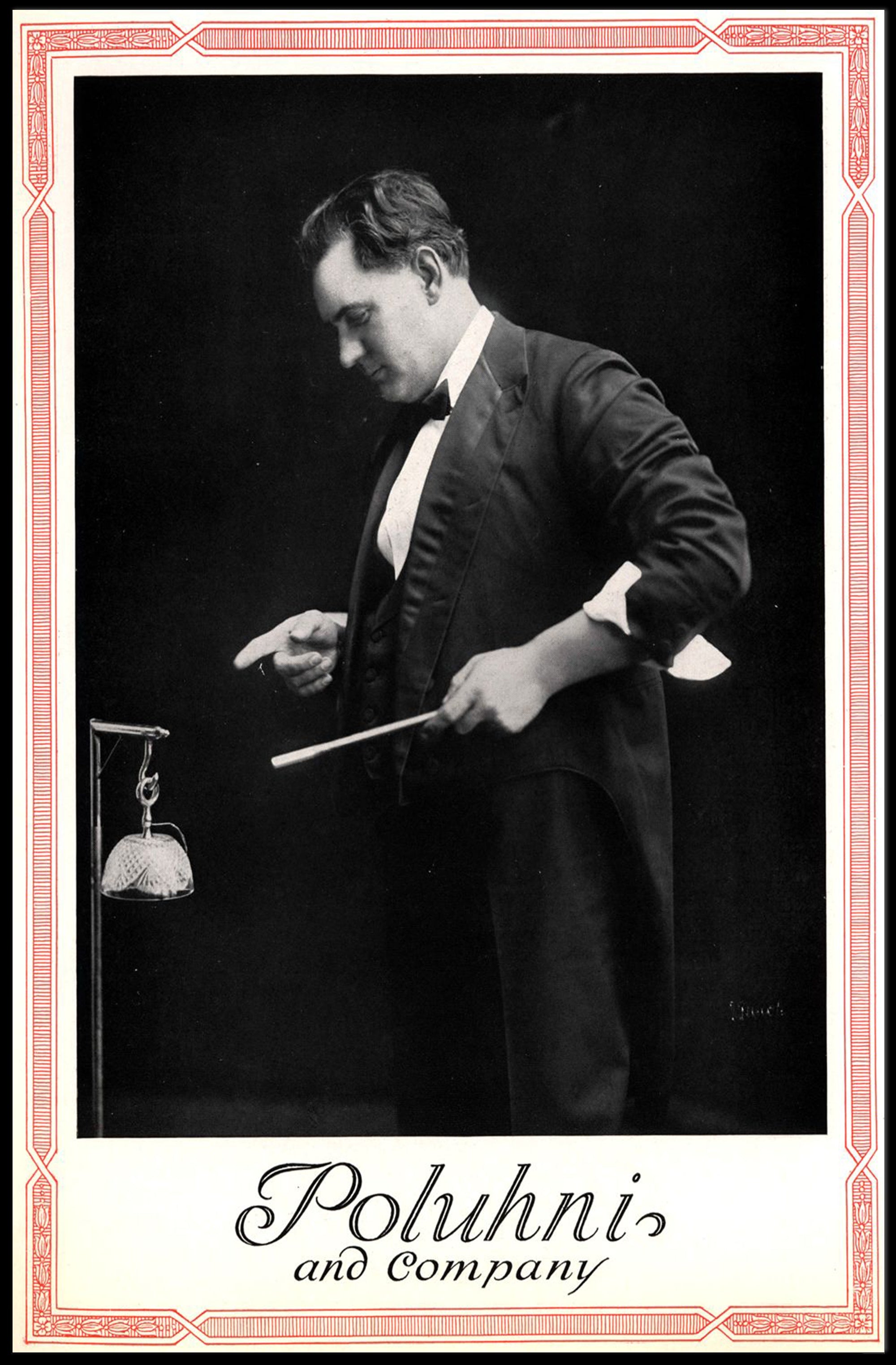 Vintage Magician Performance Poster by Poluhni and Company