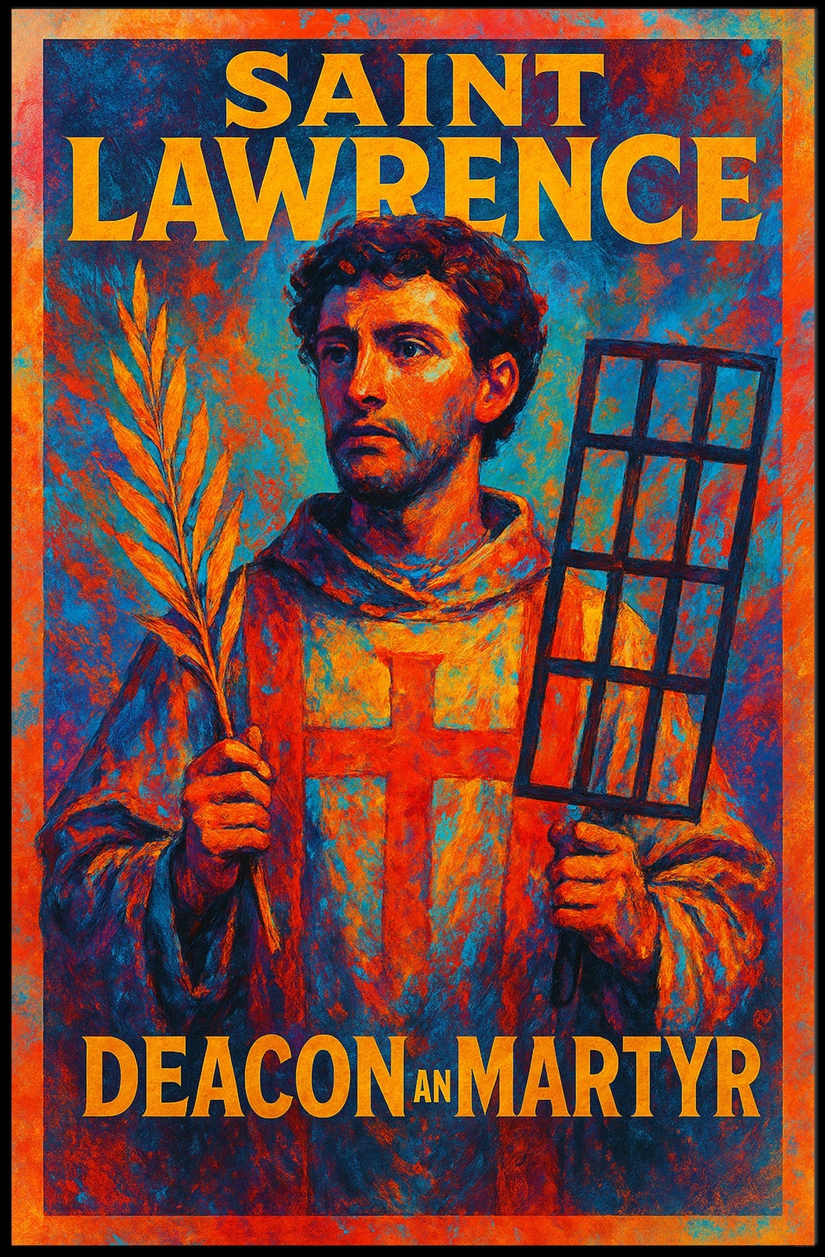 Saint Lawrence Deacon And Martyr Poster