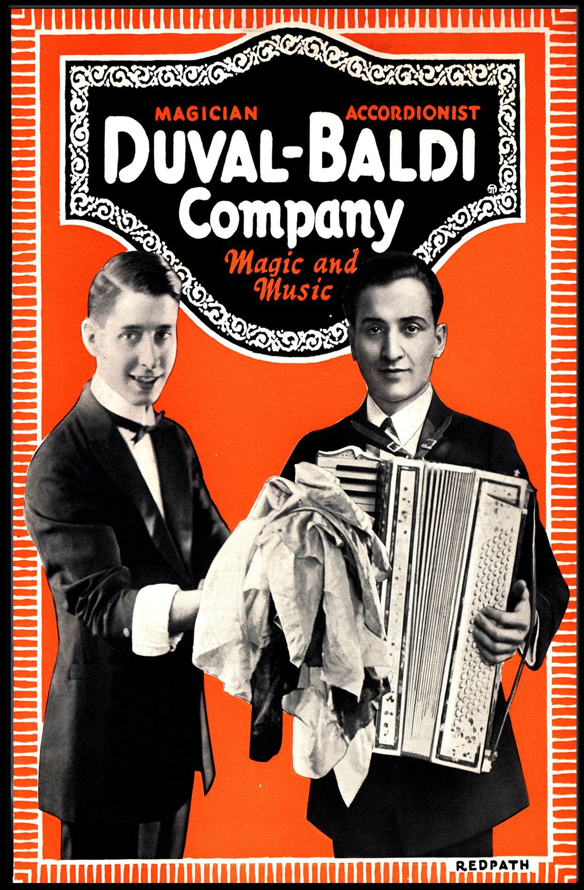Duval-Baldi Magic and Music Vintage Entertainment Poster