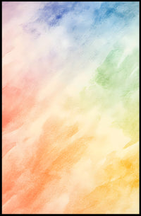 Watercolor Abstract Poster Colorful Modern Wall Art