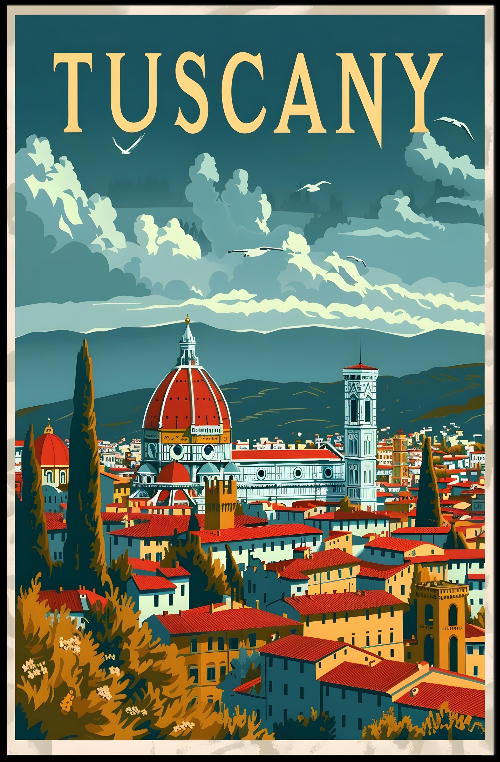 Tuscany Travel Poster