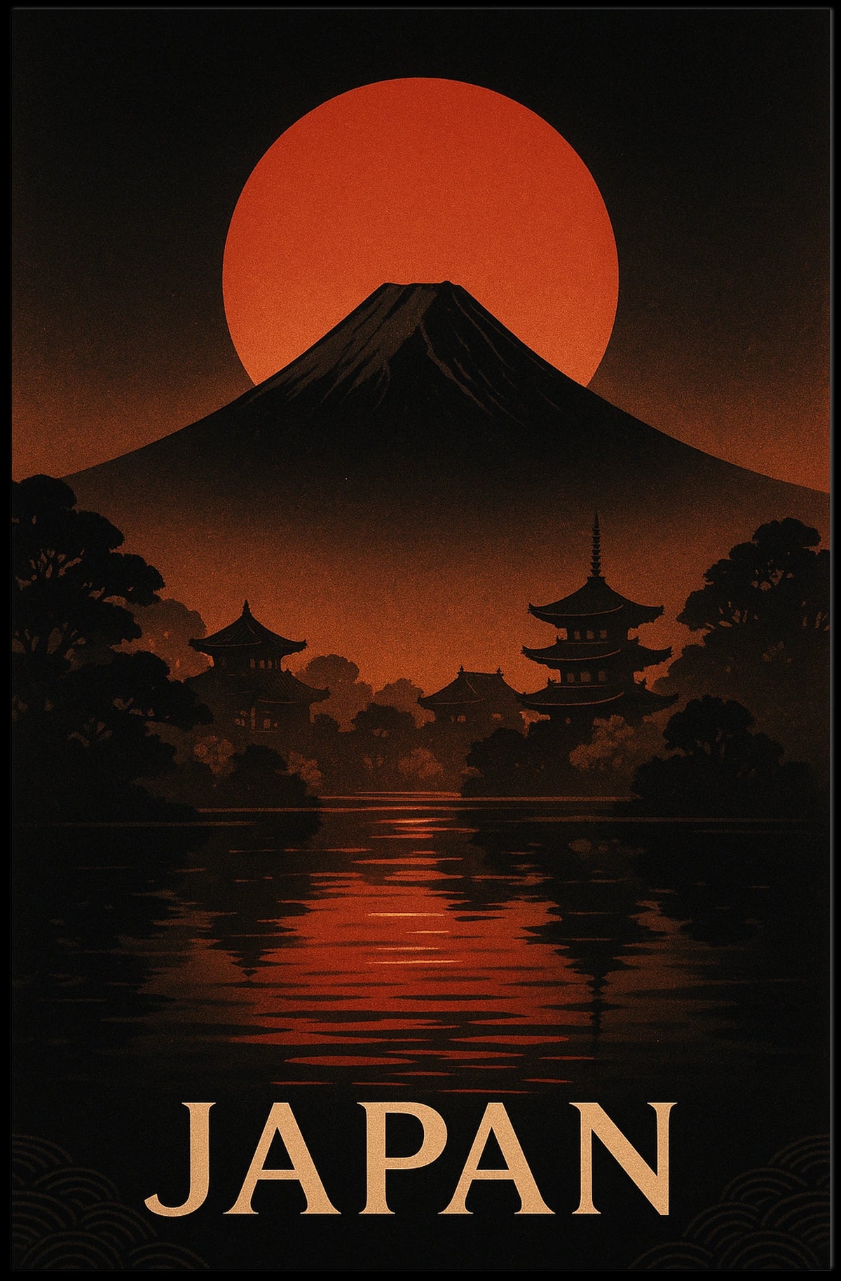 Japan Land of the Rising Sun Poster