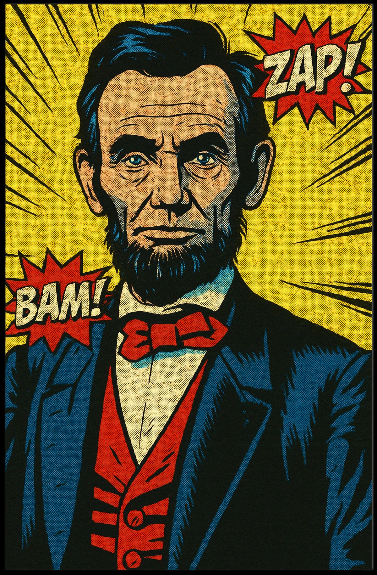 Comic Style President Poster