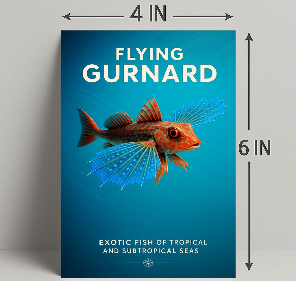 Flying Gurnard Exotic Sea Creature Poster PosterGoat