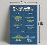 World War II Military Vehicles Poster PosterGoat