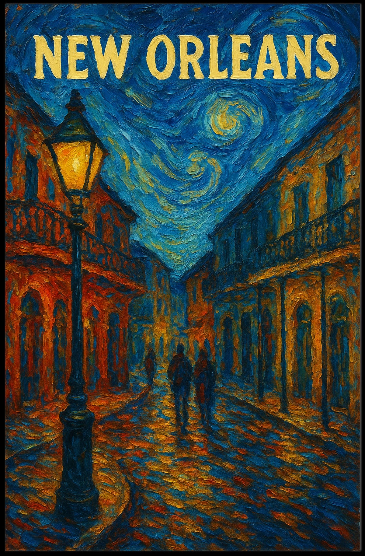New Orleans Nightscape Poster