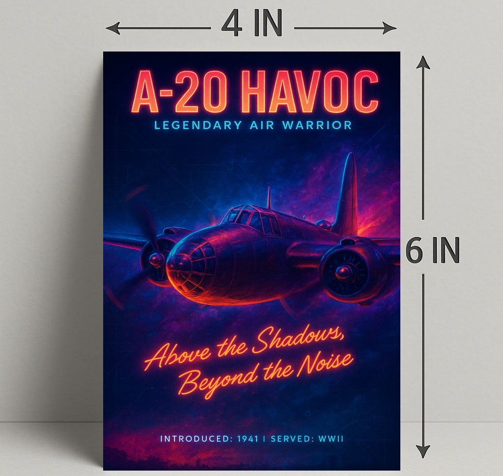 A-20 Havoc WWII Poster: Vintage Aircraft Art Collection