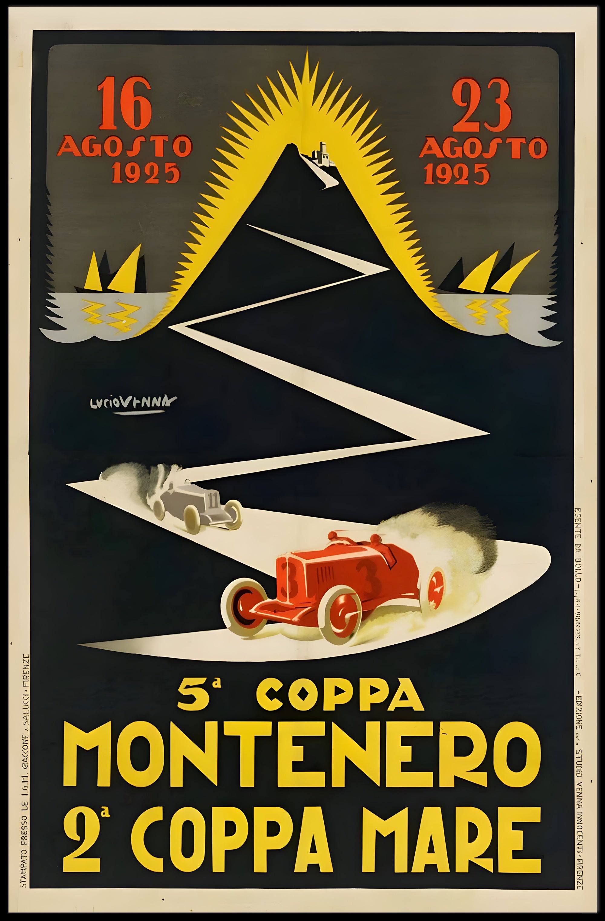 Coppa Montenero Racing Event Poster