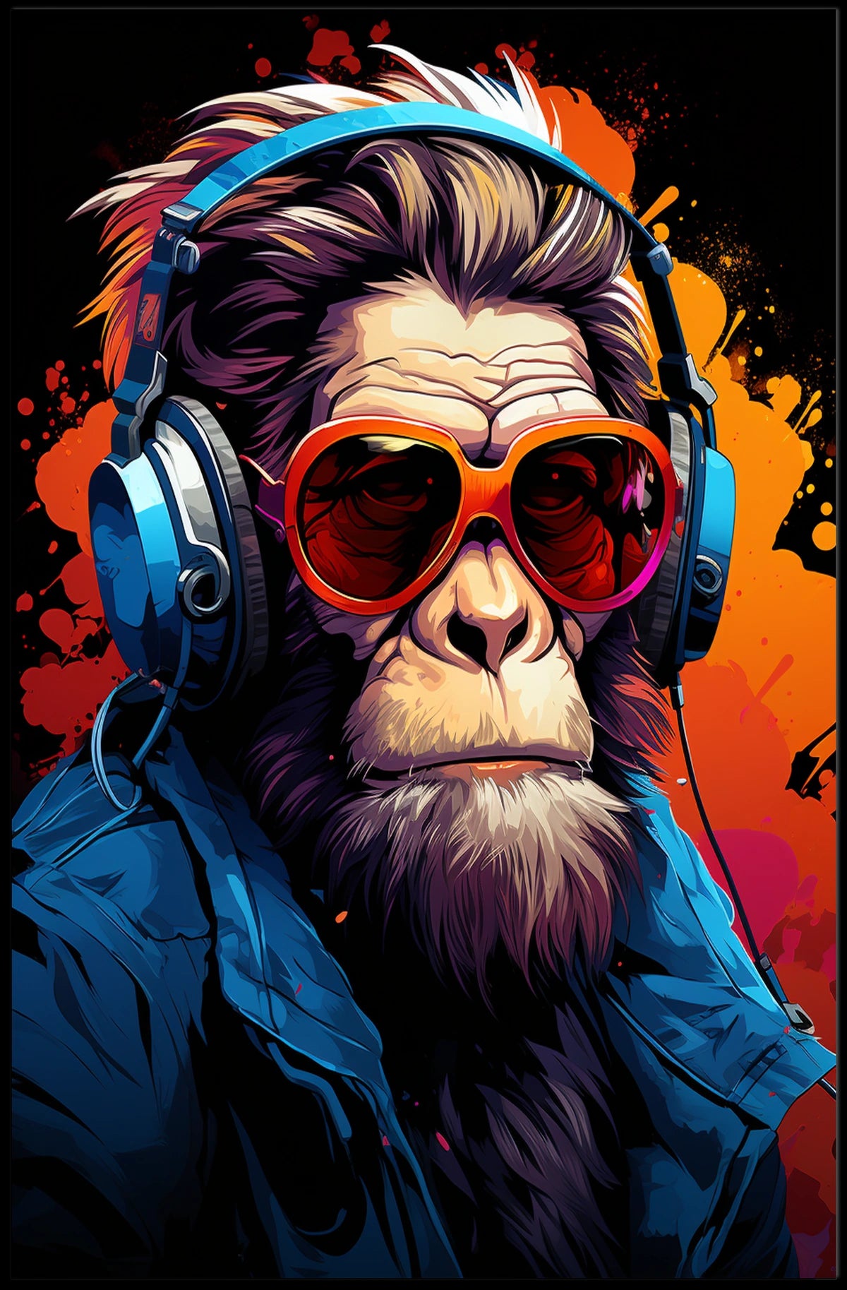 Funky Monkey Vibes Poster