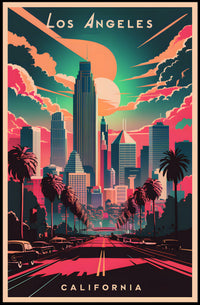 Los Angeles Skyline Poster